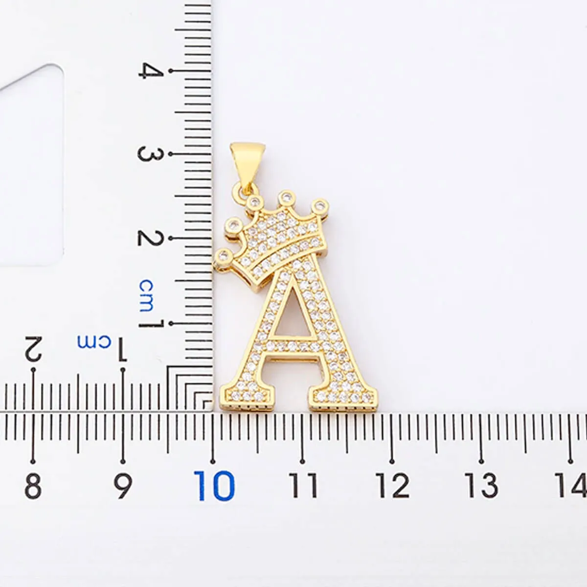 A-Z Crown Golden Alphabet Necklace Chain - Image 6