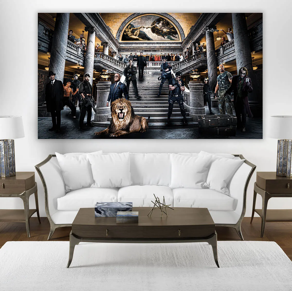 Action Movie Characters Sports Athletes Iconic Canvas Print