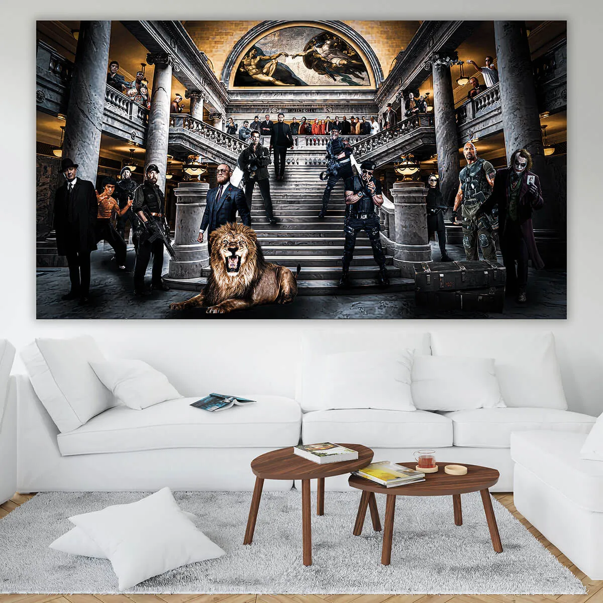 Action Movie Characters Sports Athletes Iconic Canvas Print - Image 6
