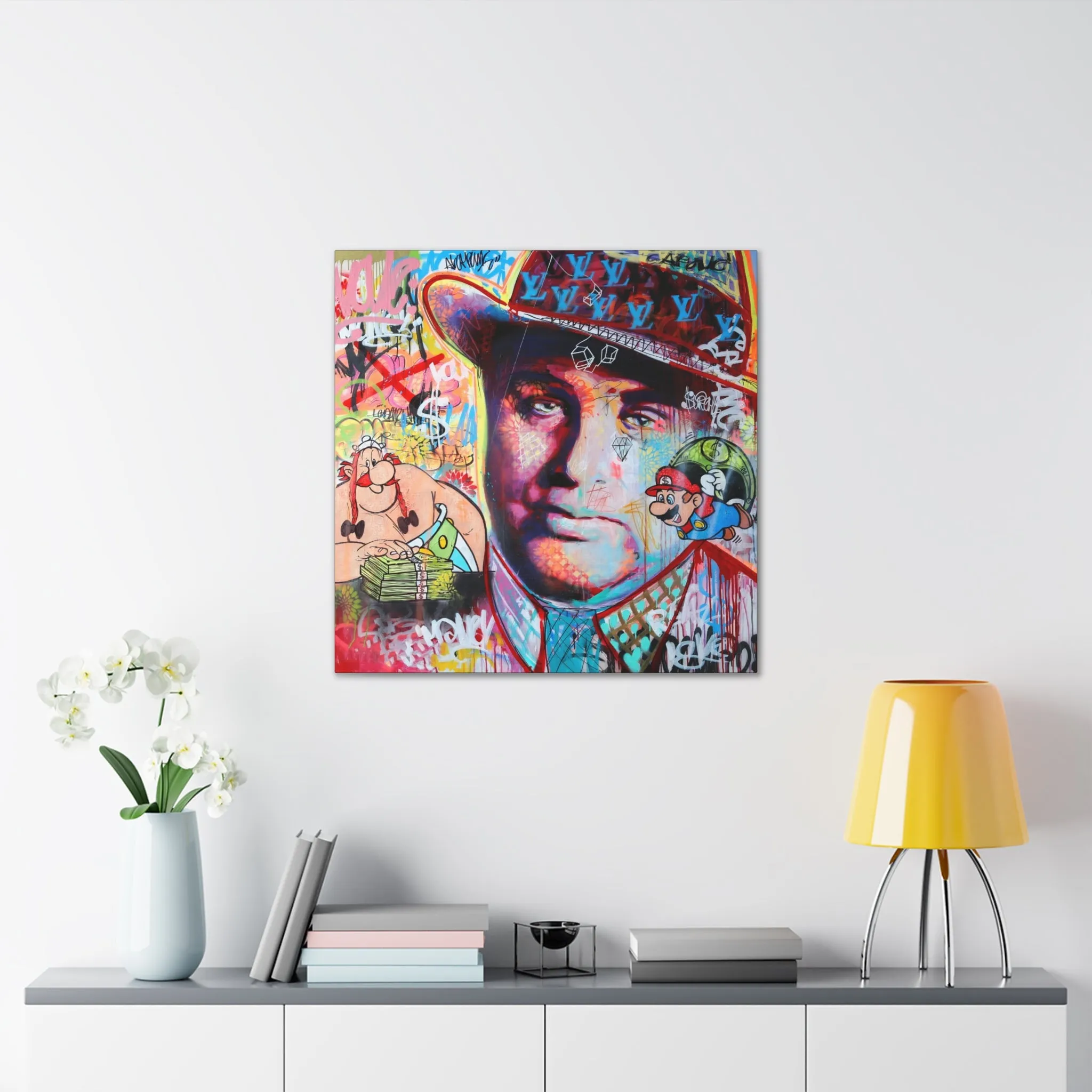 Al Capone Famous Gangster Pop Art Canvas Gallery Wraps - Image 10
