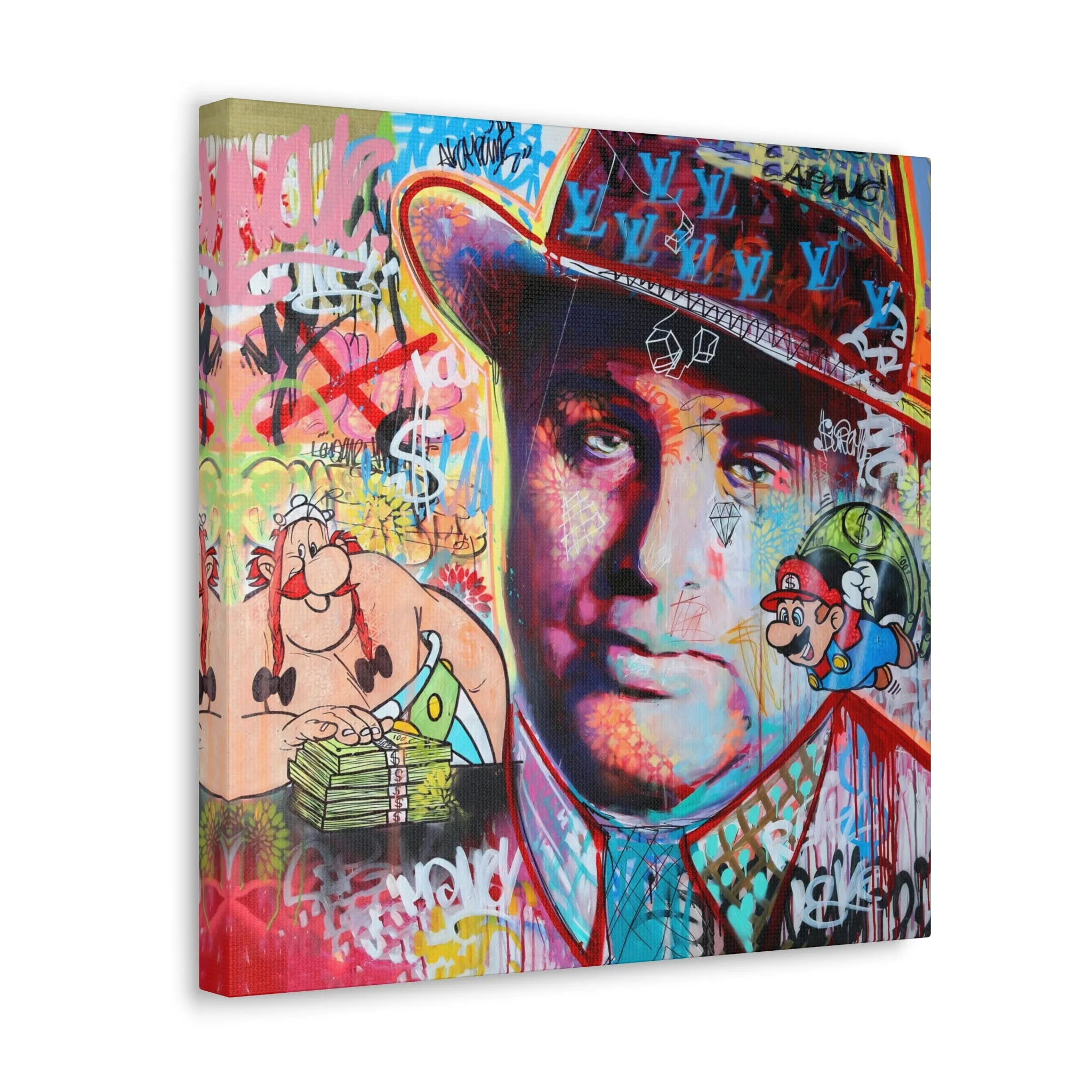 Al Capone Famous Gangster Pop Art Canvas Gallery Wraps - Image 3
