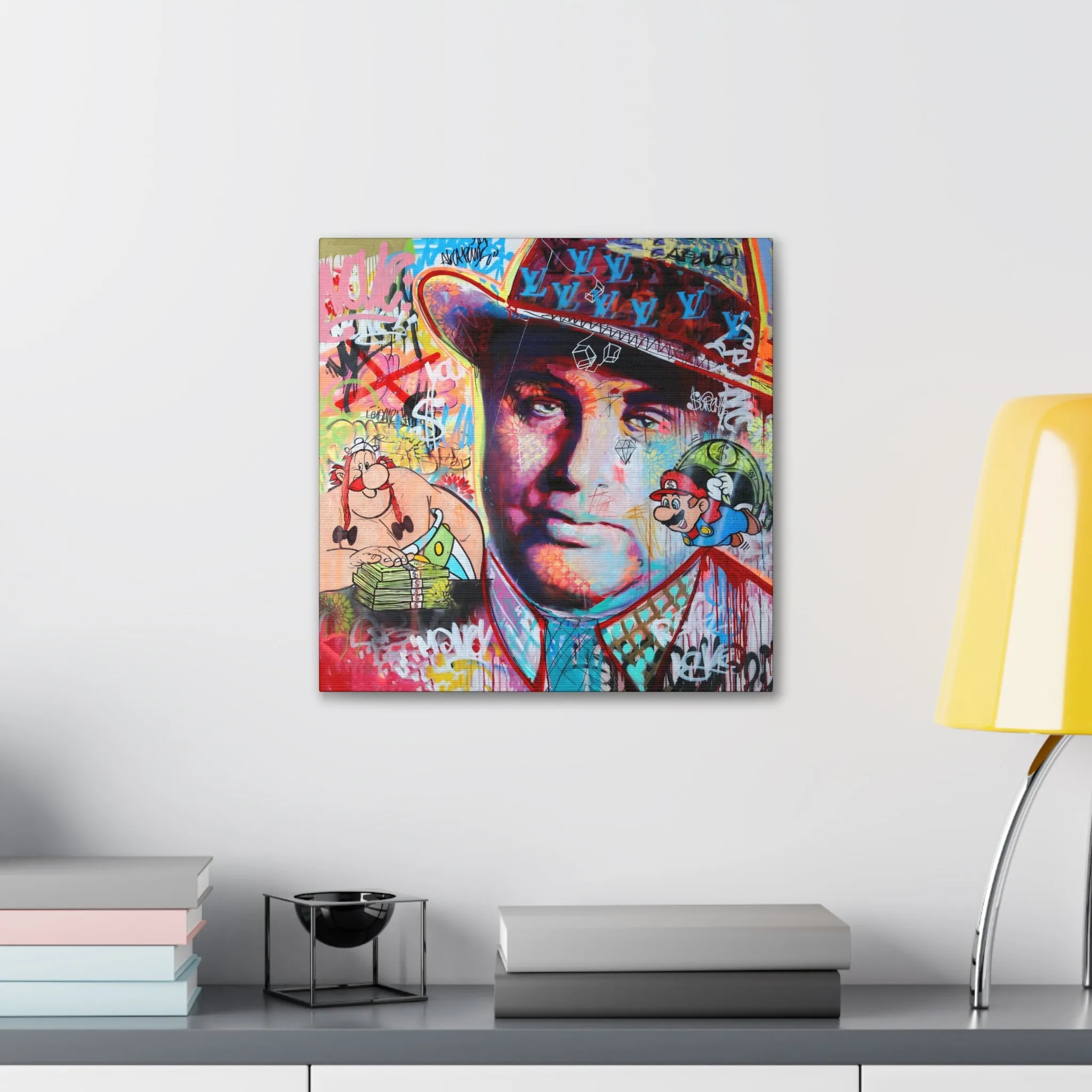 Al Capone Famous Gangster Pop Art Canvas Gallery Wraps - Image 4