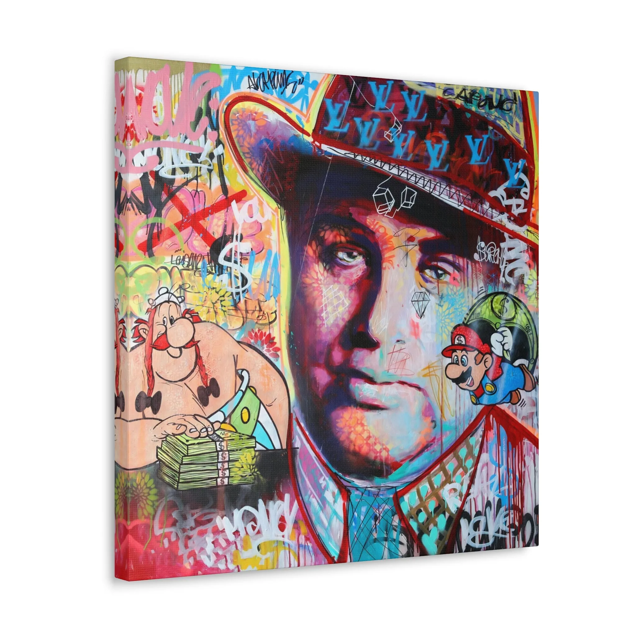 Al Capone Famous Gangster Pop Art Canvas Gallery Wraps - Image 5