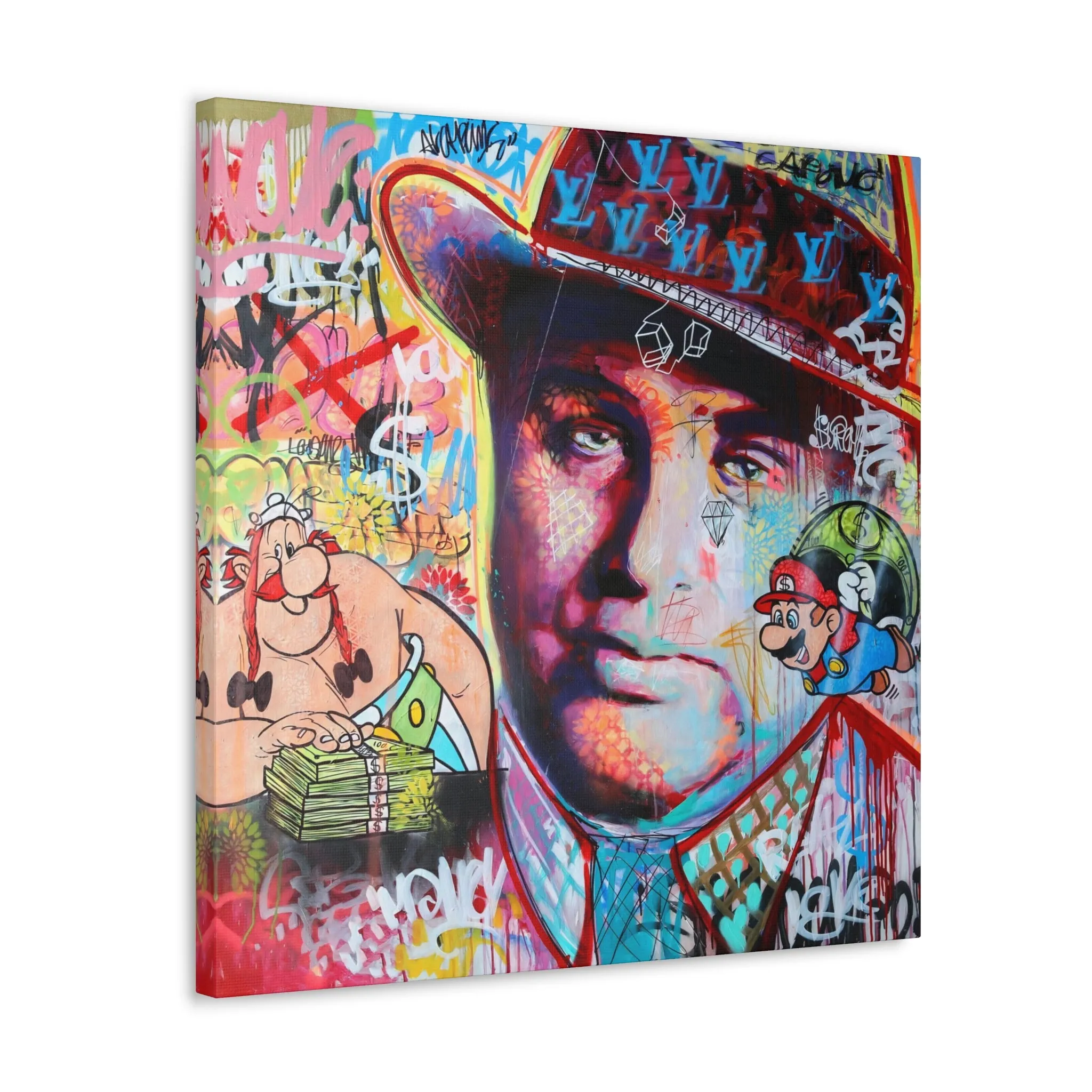 Al Capone Famous Gangster Pop Art Canvas Gallery Wraps - Image 7