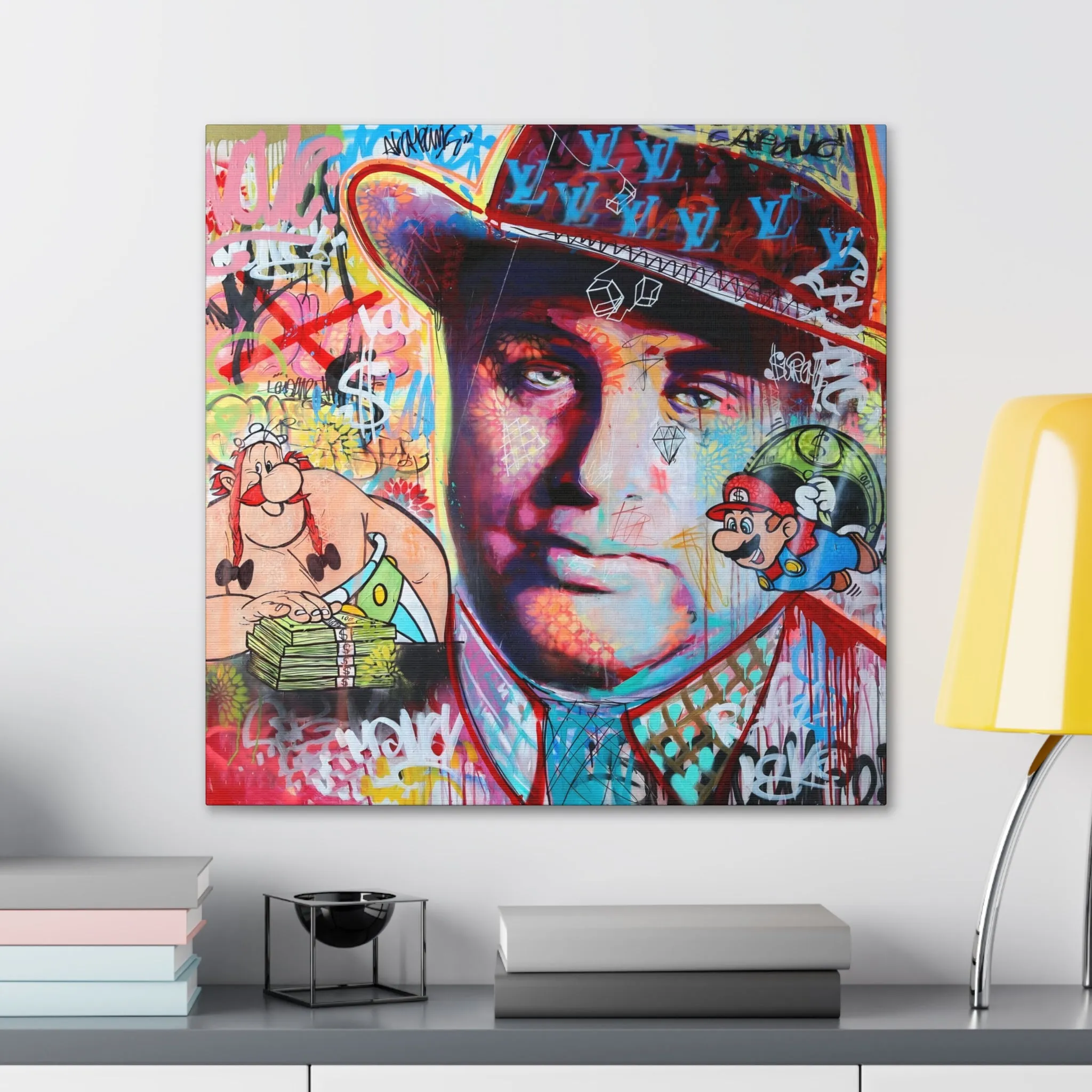 Al Capone Famous Gangster Pop Art Canvas Gallery Wraps - Image 8