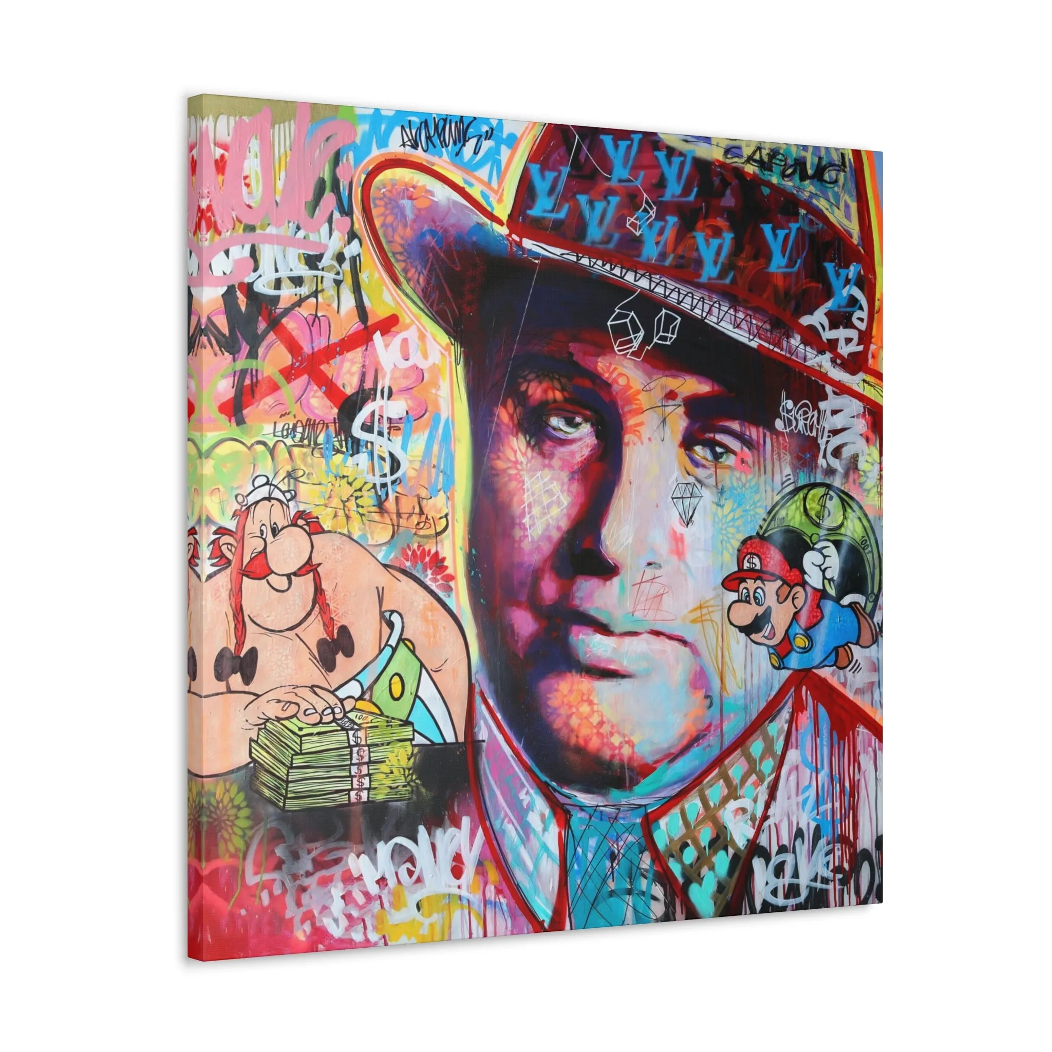 Al Capone Famous Gangster Pop Art Canvas Gallery Wraps - Image 9