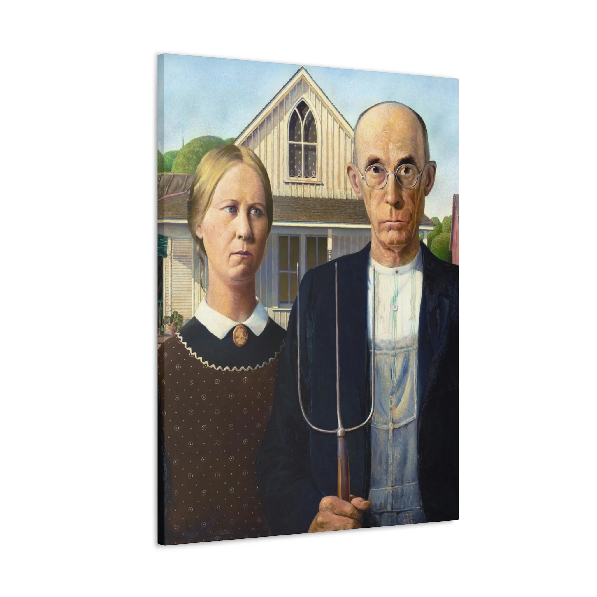 American Gothic by Grant Wood Canvas Gallery Wraps - Image 14