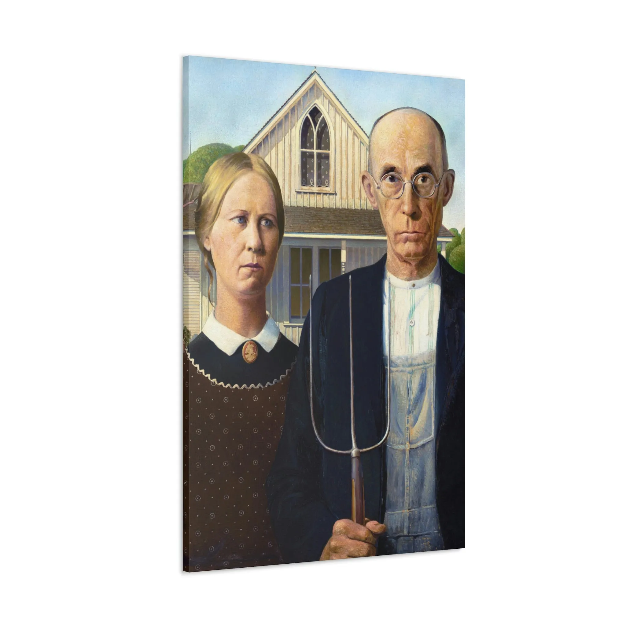 American Gothic by Grant Wood Canvas Gallery Wraps - Image 18