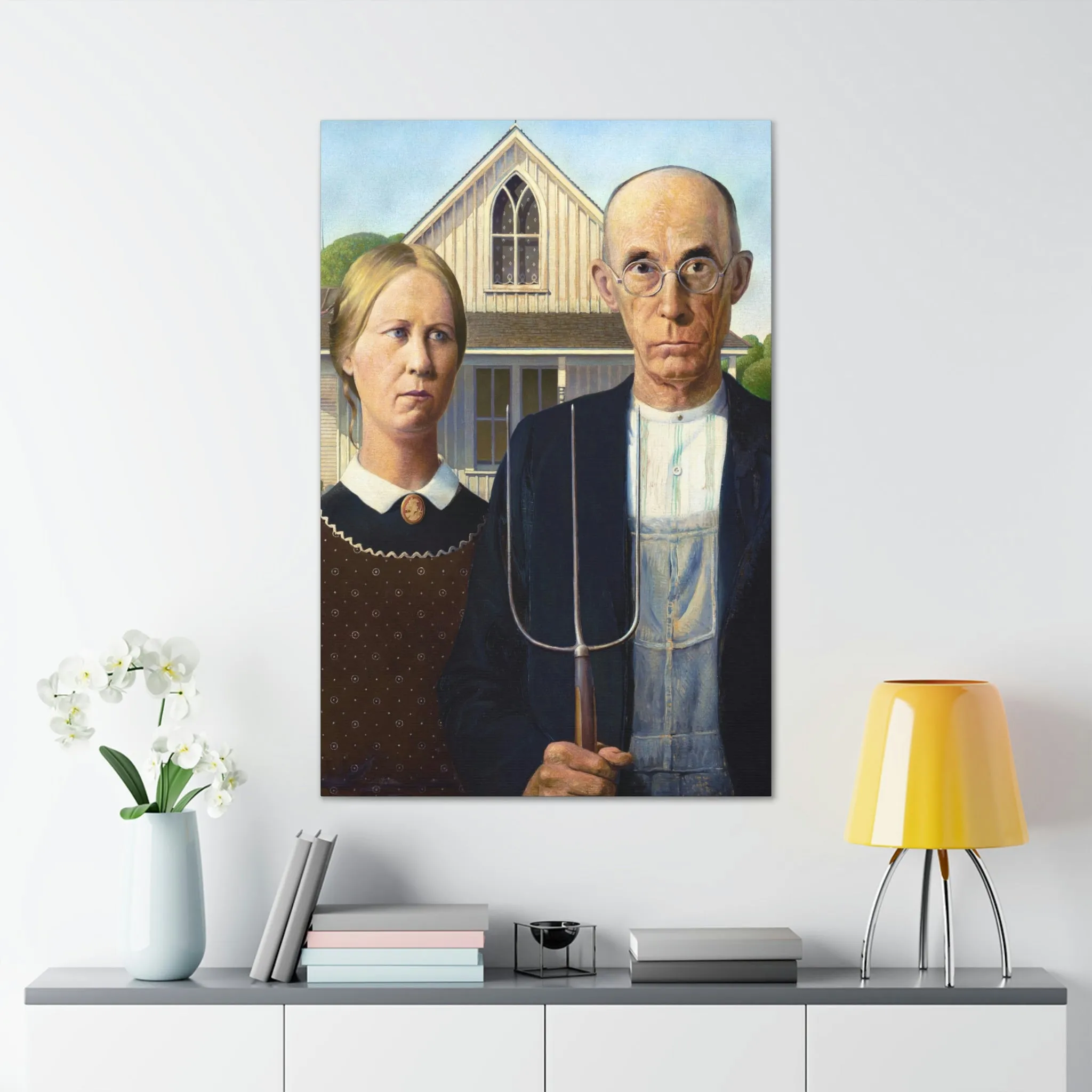 American Gothic by Grant Wood Canvas Gallery Wraps - Image 19