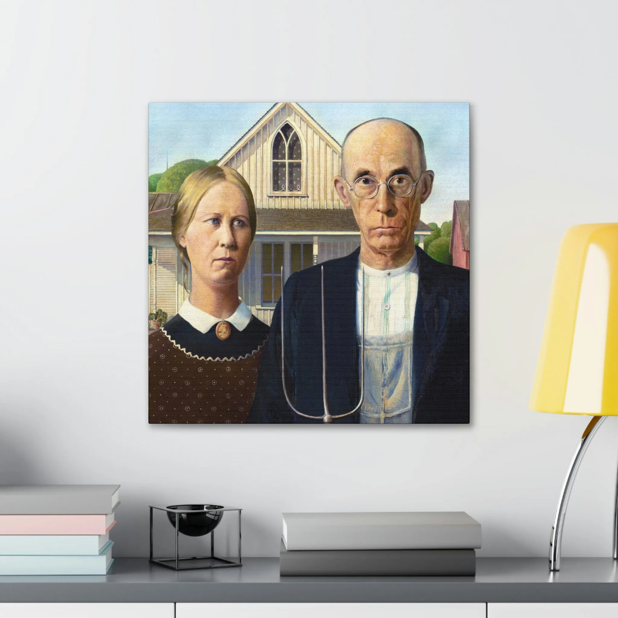 American Gothic by Grant Wood Canvas Gallery Wraps - Image 23