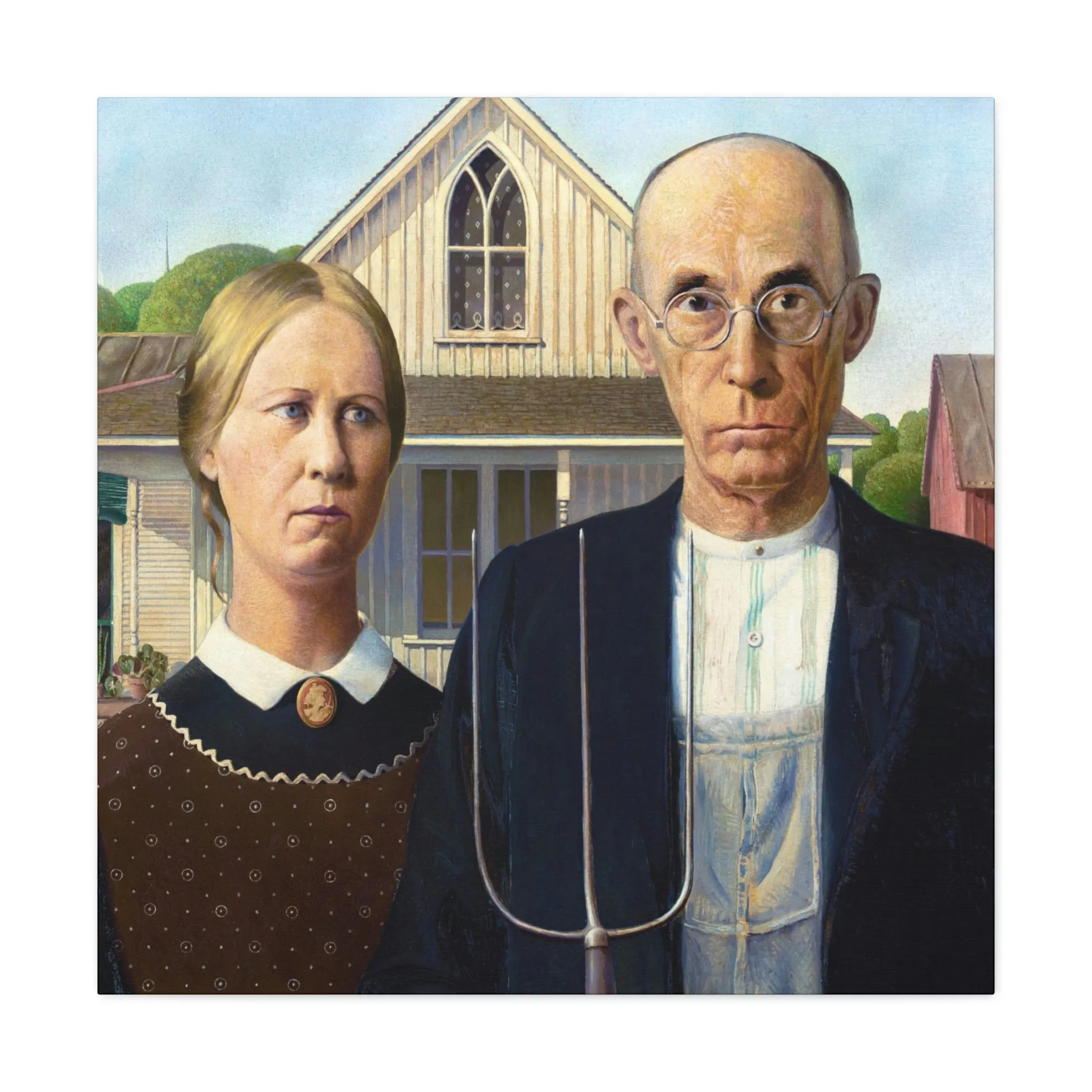 American Gothic by Grant Wood Canvas Gallery Wraps - Image 29