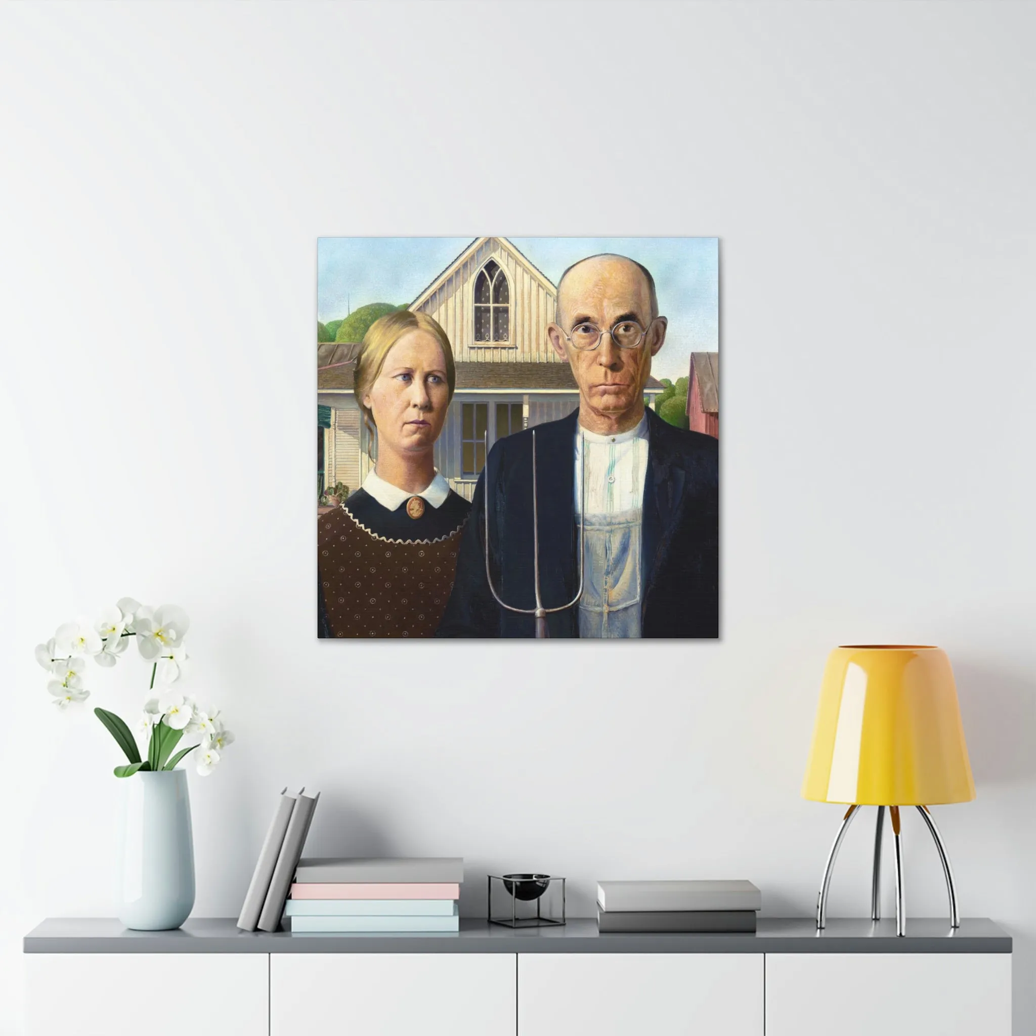 American Gothic by Grant Wood Canvas Gallery Wraps - Image 31