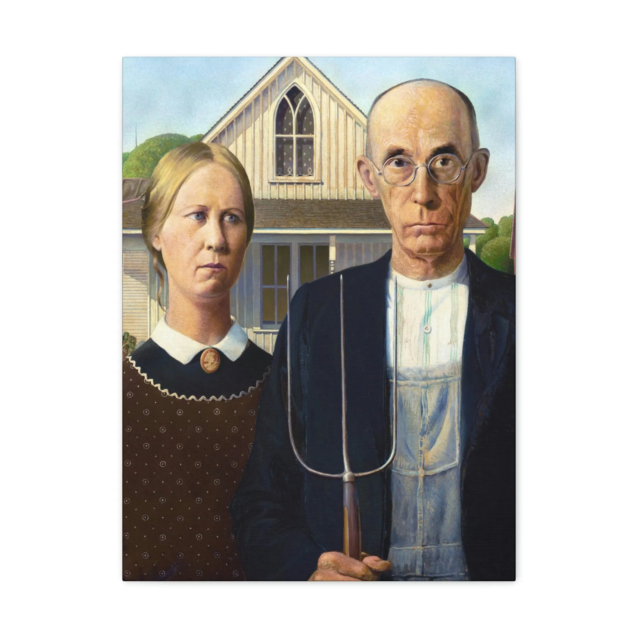 American Gothic by Grant Wood Canvas Gallery Wraps - Image 37
