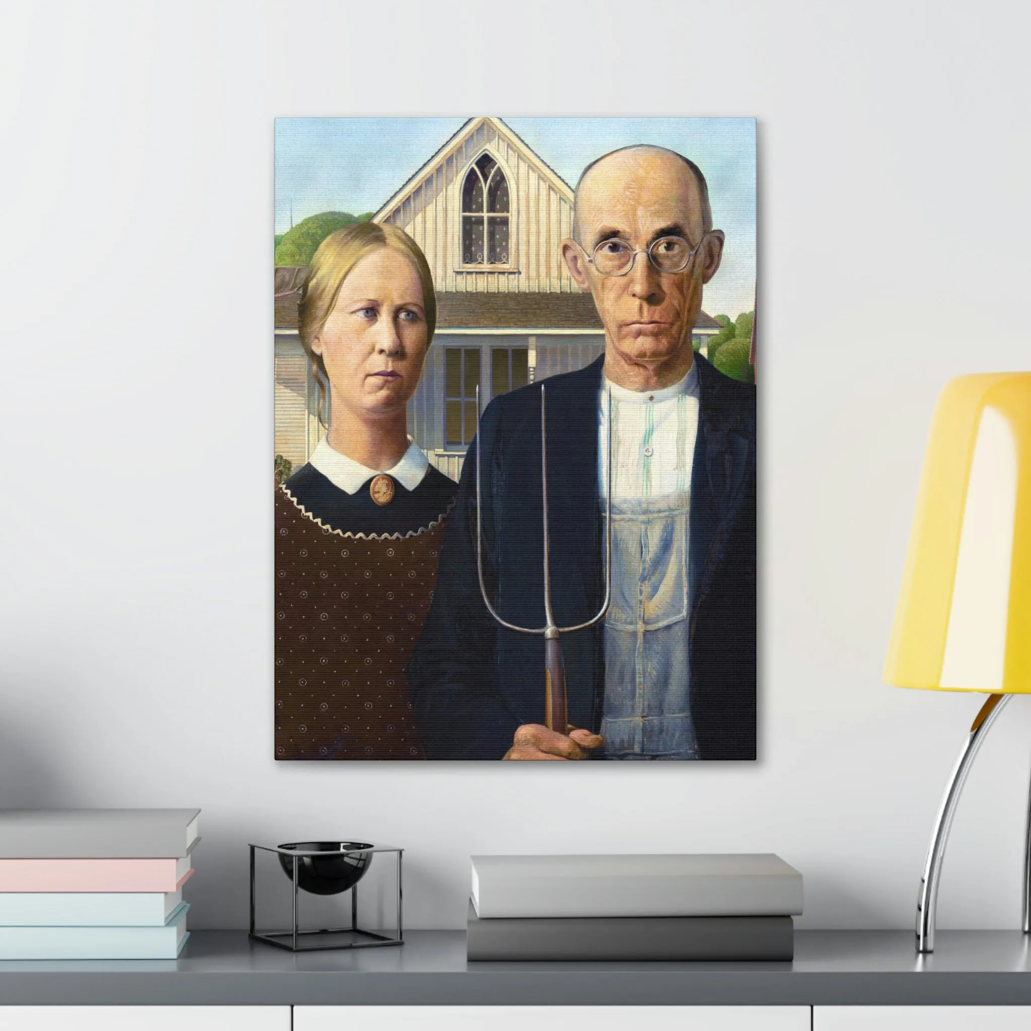 American Gothic by Grant Wood Canvas Gallery Wraps - Image 39