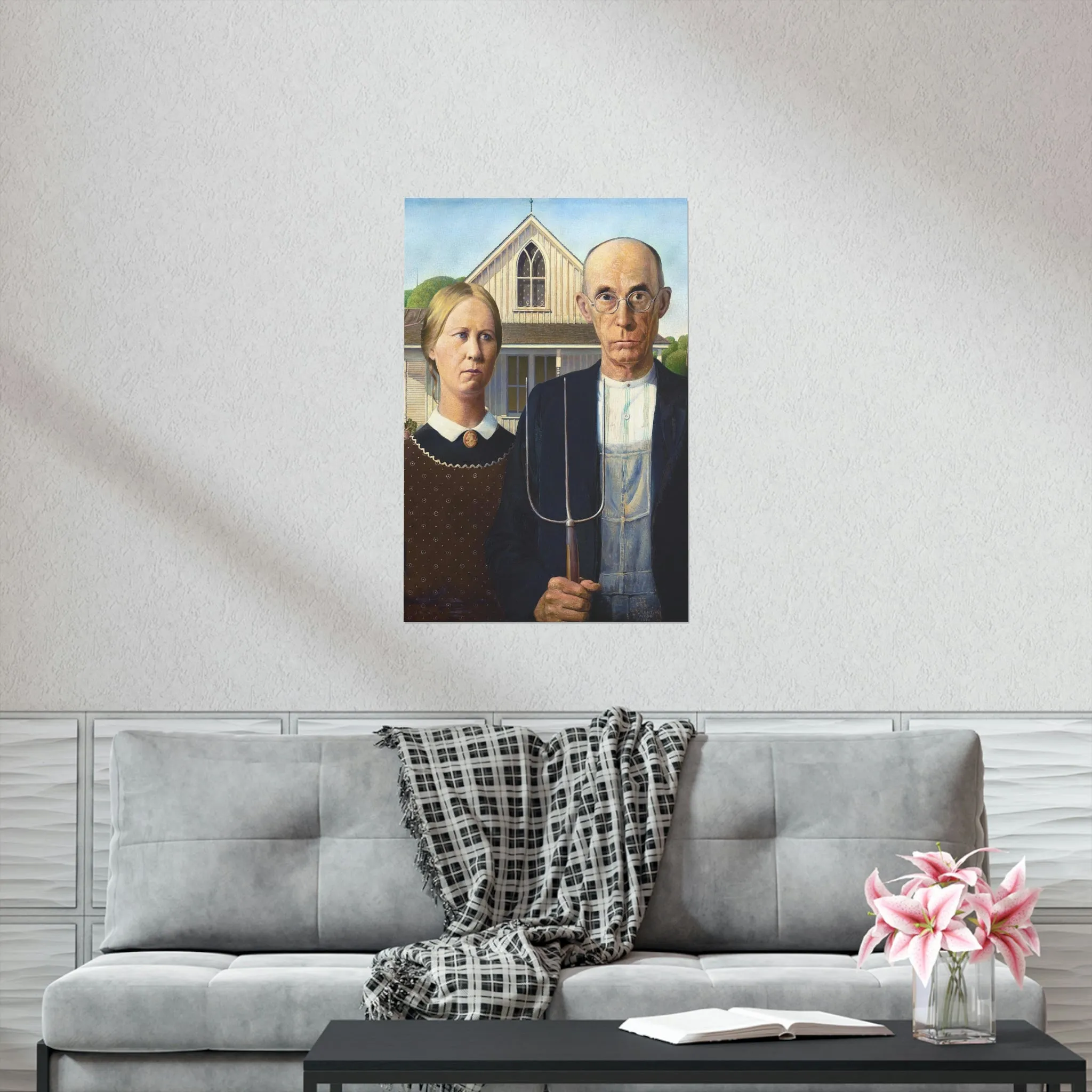 American Gothic by Grant Wood Art Premium Posters - Image 11