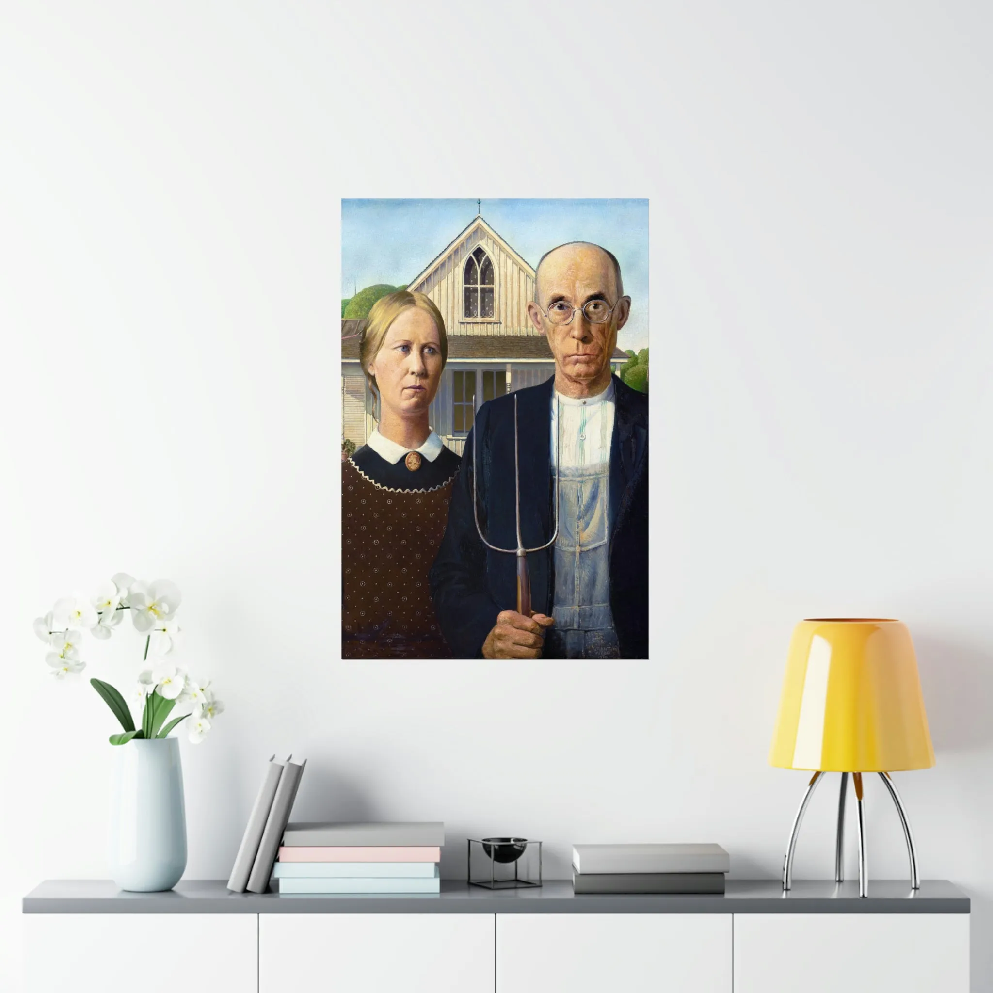 American Gothic by Grant Wood Art Premium Posters - Image 12