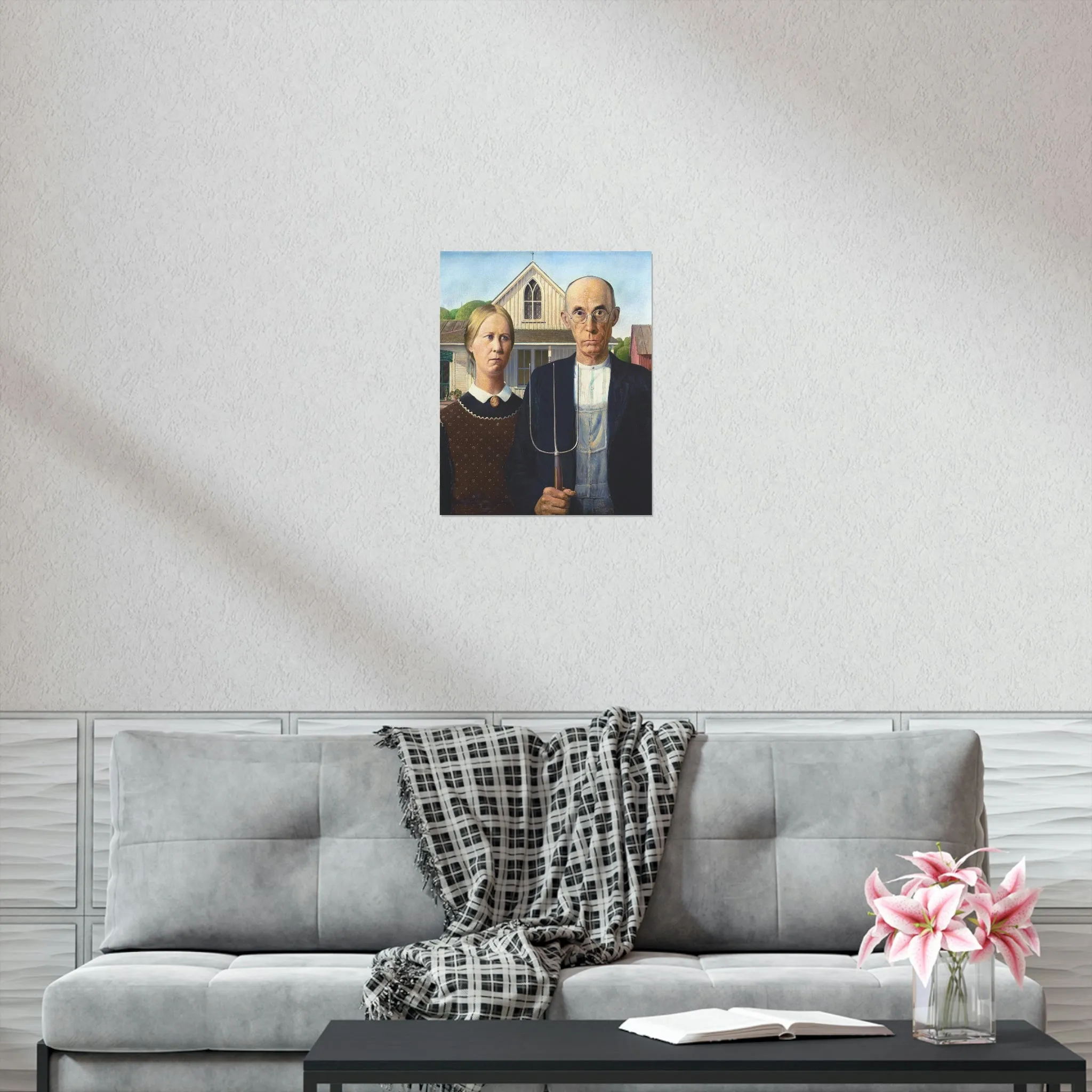 American Gothic by Grant Wood Art Premium Posters - Image 2