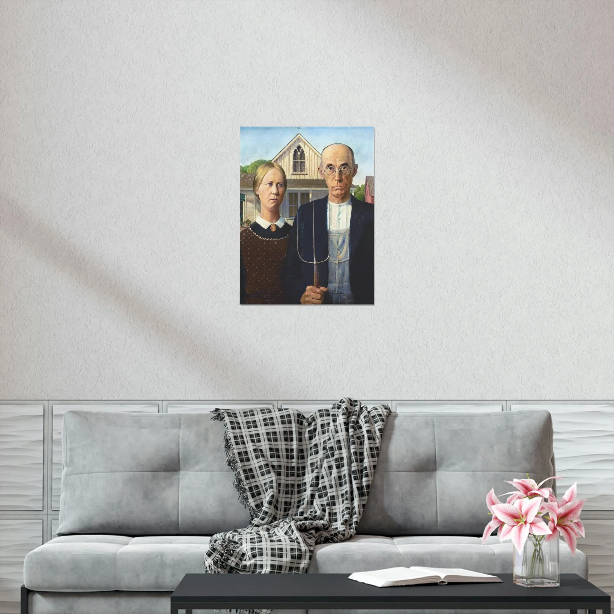American Gothic by Grant Wood Art Premium Posters - Image 5