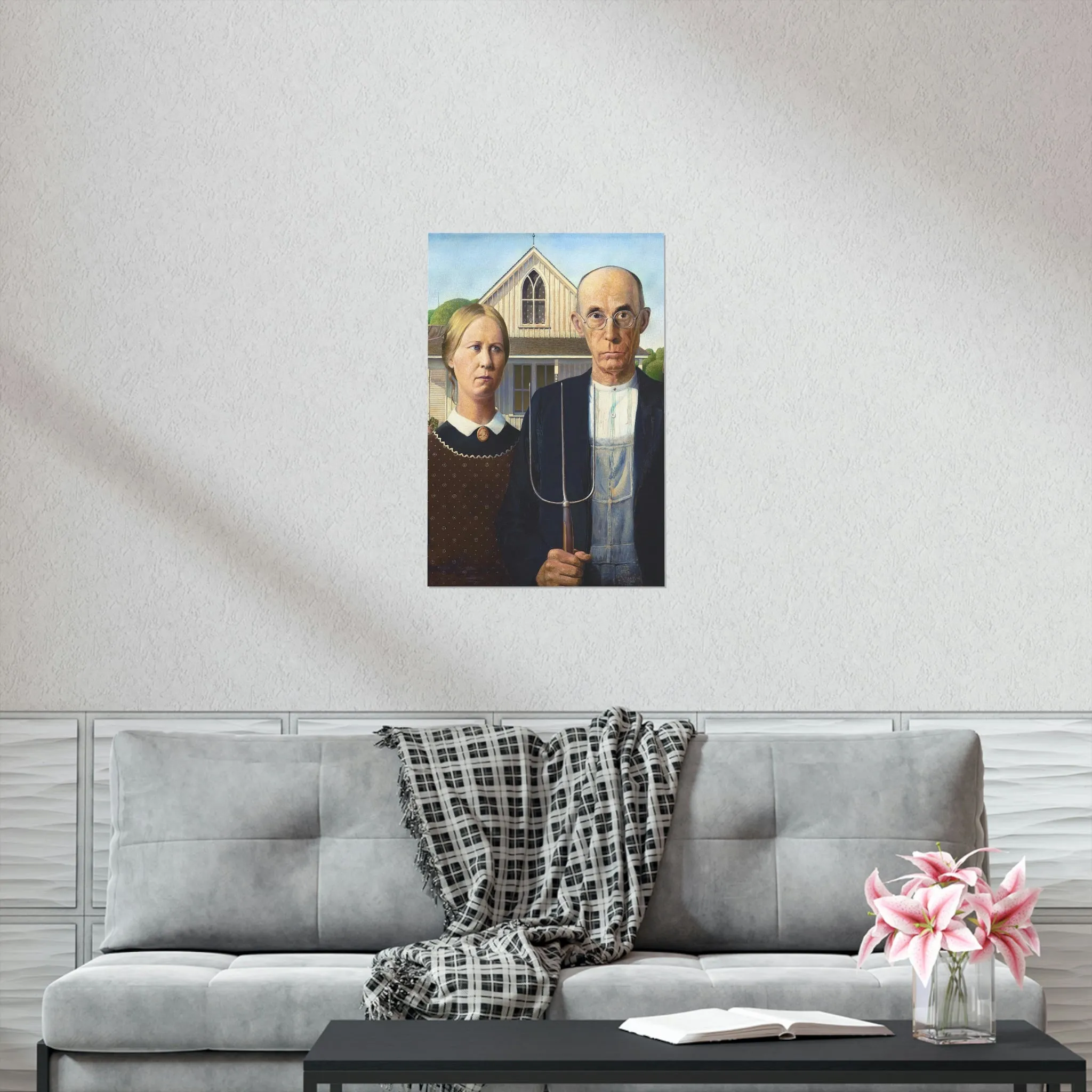 American Gothic by Grant Wood Art Premium Posters - Image 8