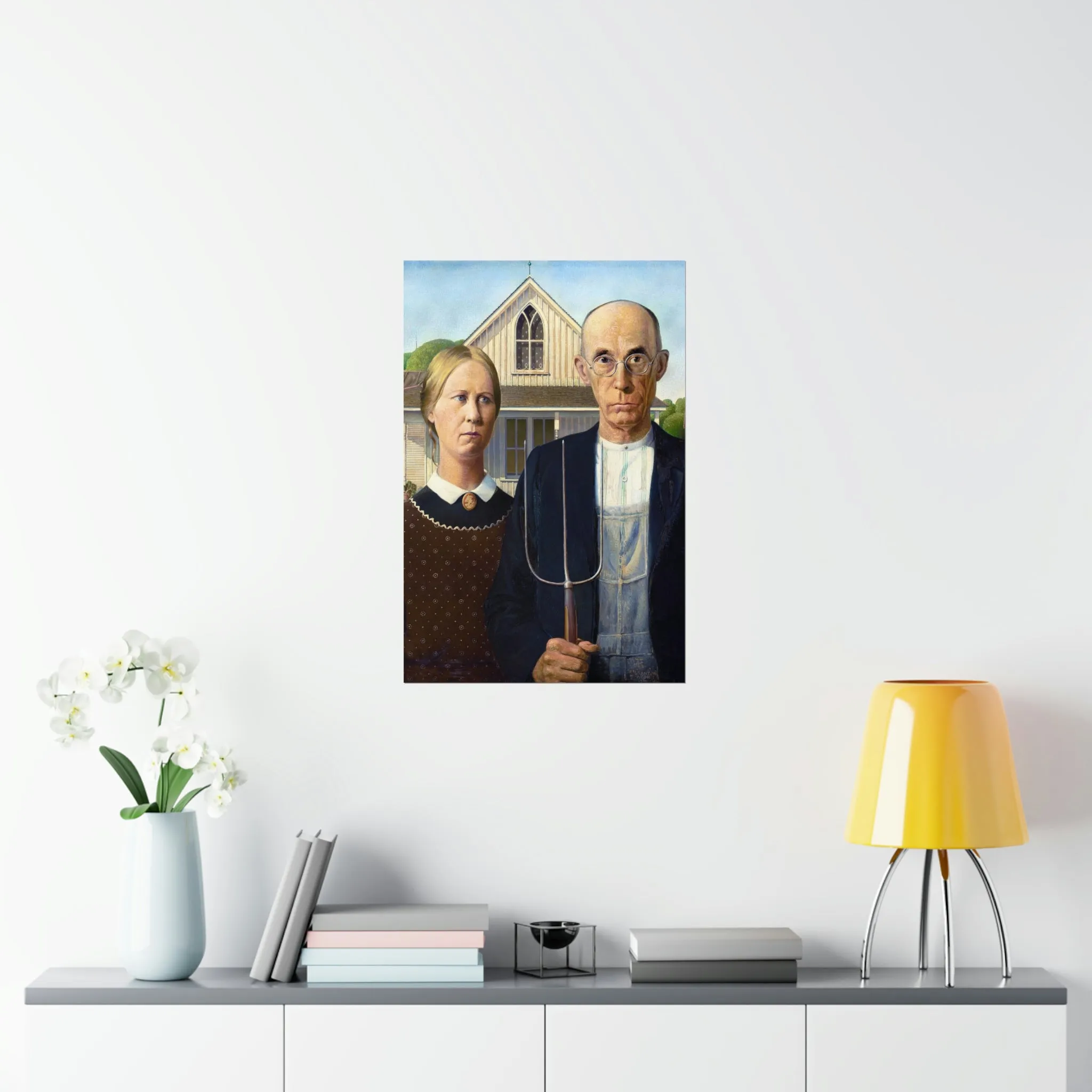 American Gothic by Grant Wood Art Premium Posters - Image 9