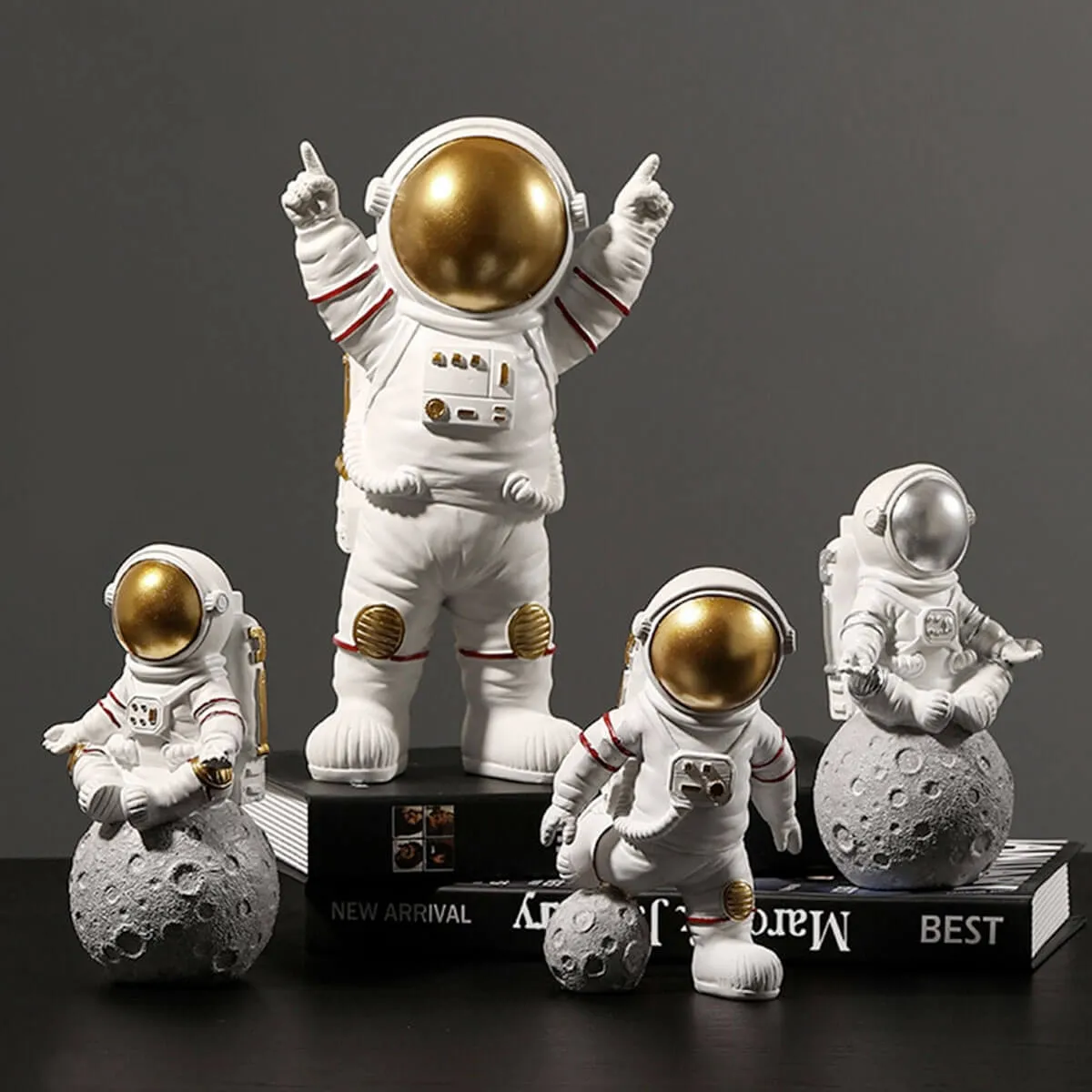 Astronaut Statue Home Decor Figurines Space Art Sculpture - Image 3