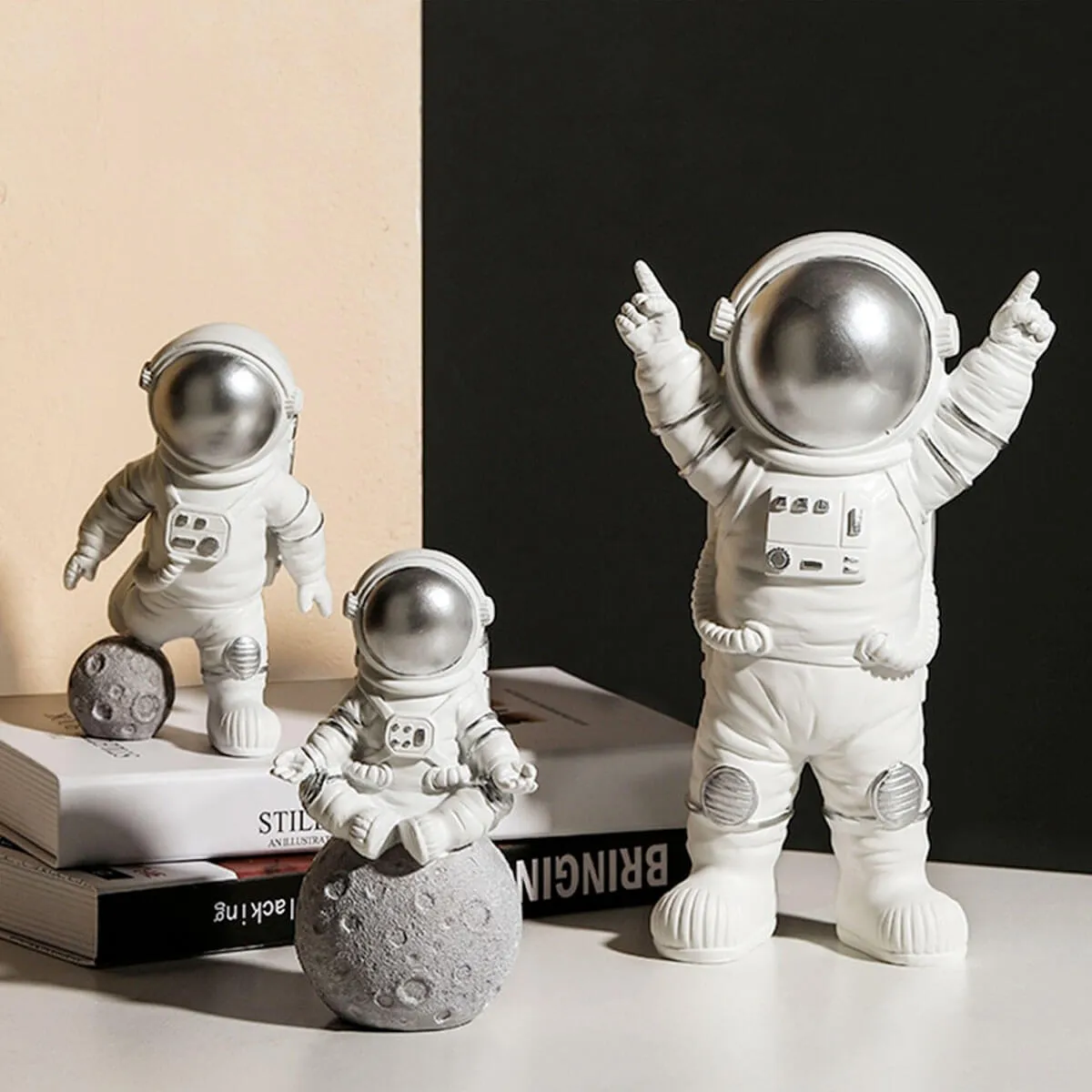 Astronaut Statue Home Decor Figurines Space Art Sculpture - Image 5