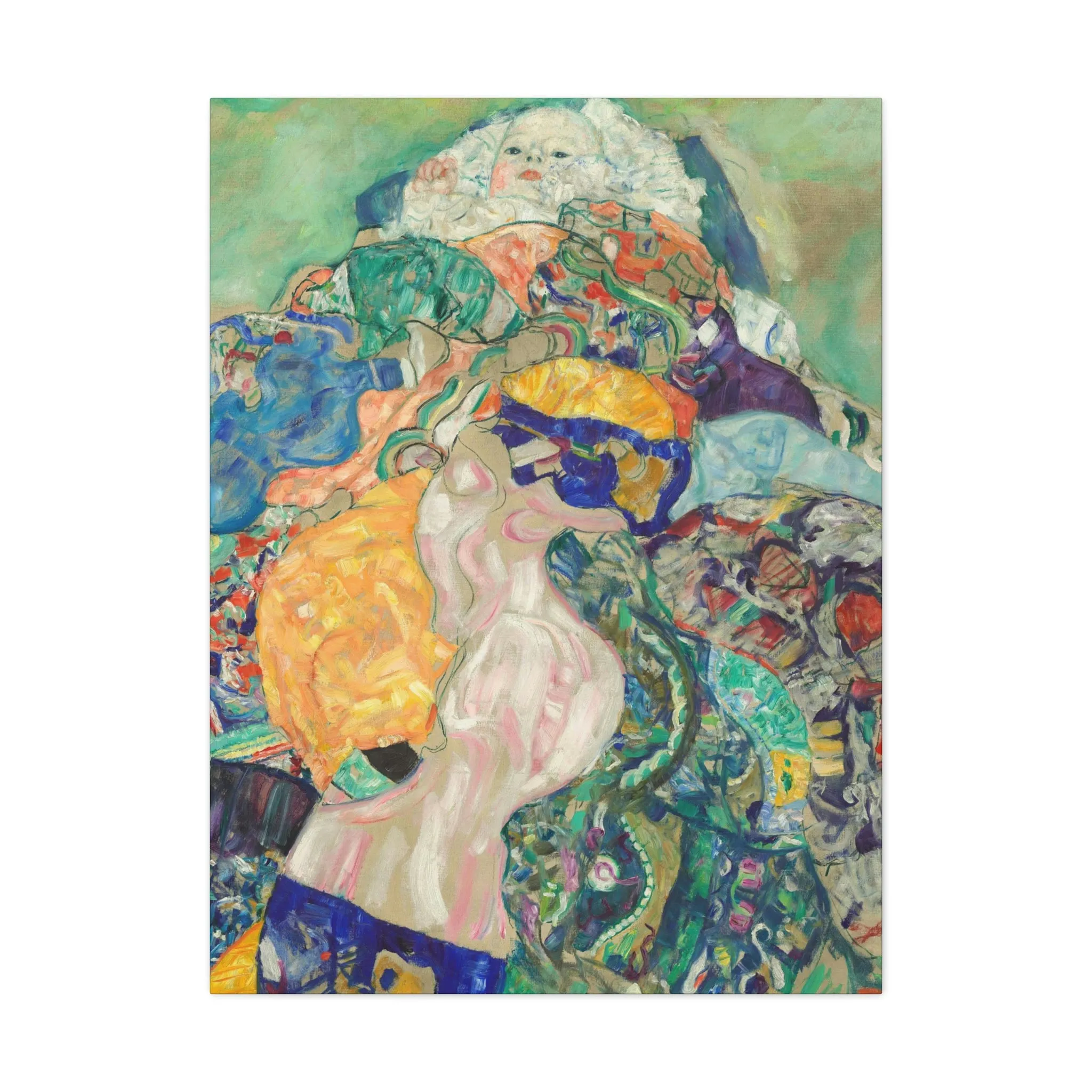 Baby 1917 by Gustav Klimt Art Canvas Gallery Wraps - Image 13