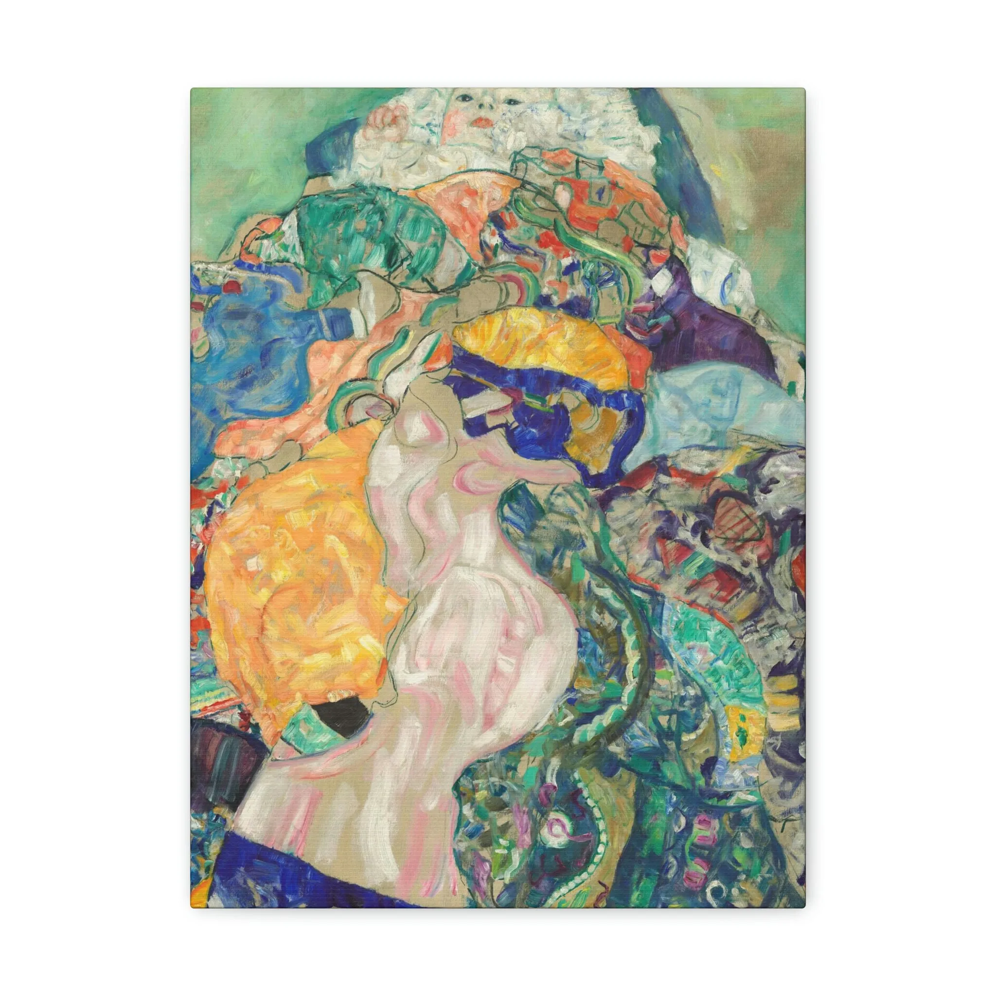 Baby 1917 by Gustav Klimt Art Canvas Gallery Wraps - Image 2
