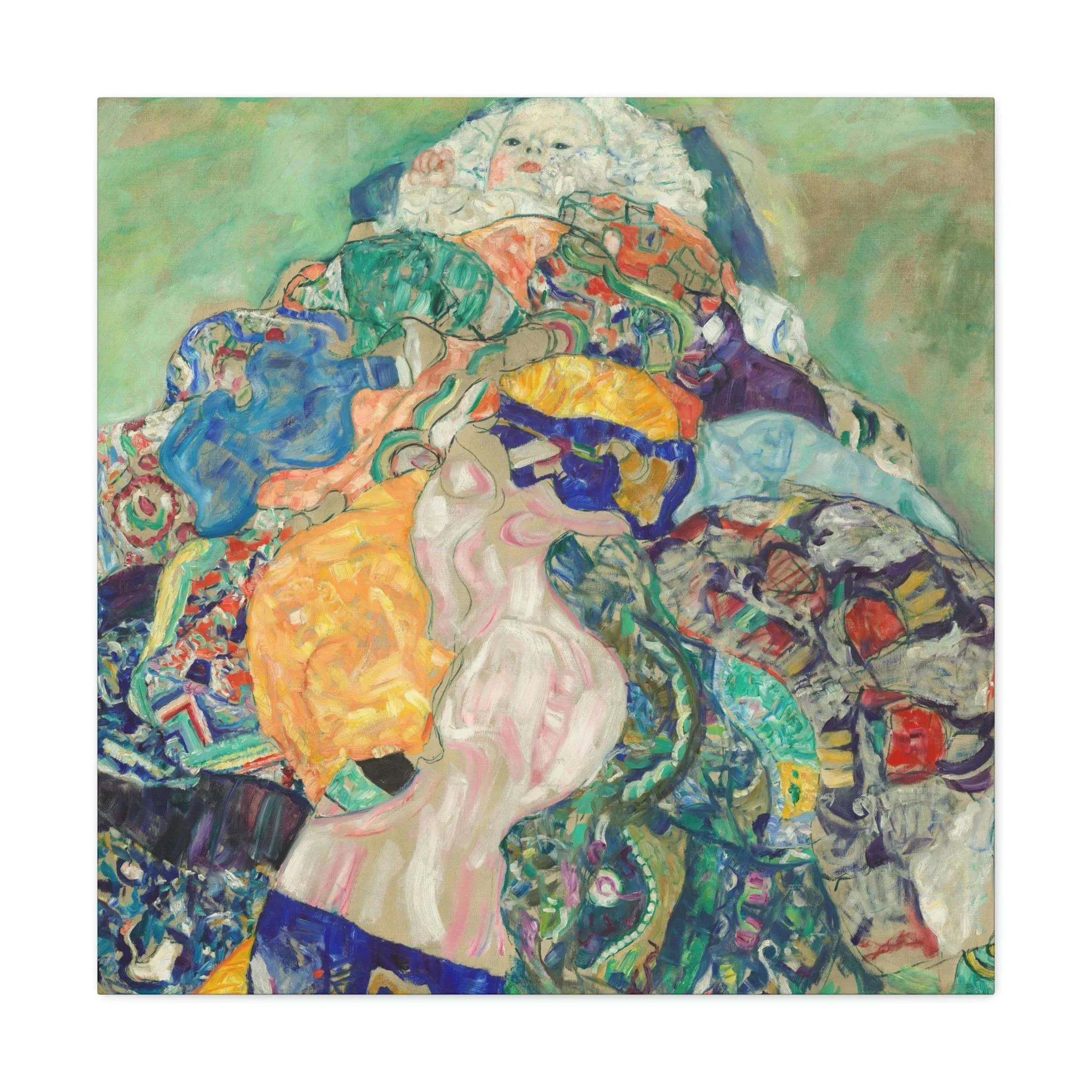 Baby 1917 by Gustav Klimt Art Canvas Gallery Wraps - Image 29