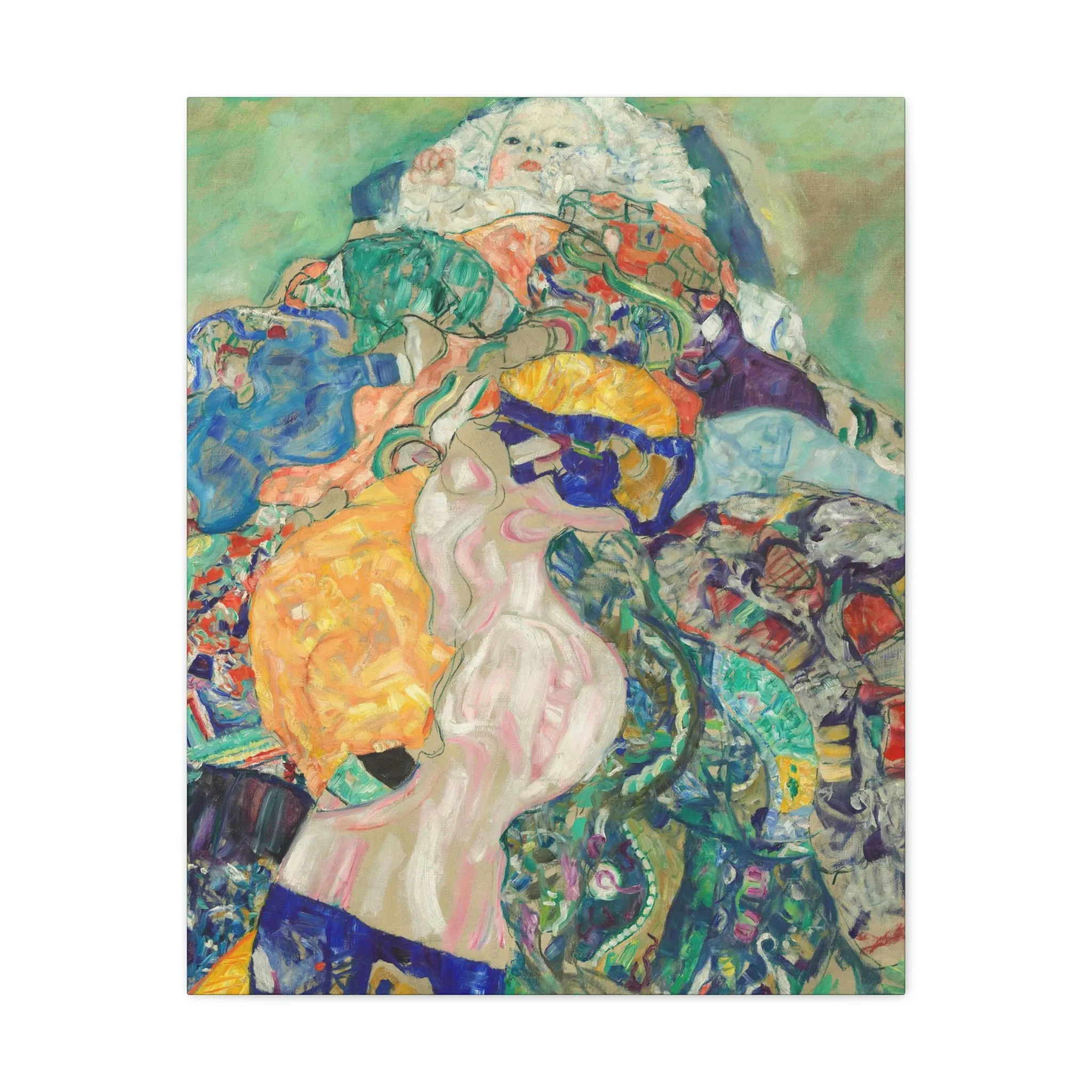 Baby 1917 by Gustav Klimt Art Canvas Gallery Wraps - Image 41