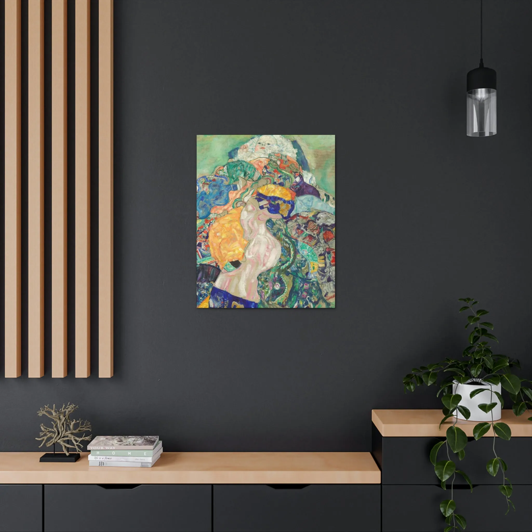 Baby 1917 by Gustav Klimt Art Canvas Gallery Wraps - Image 44
