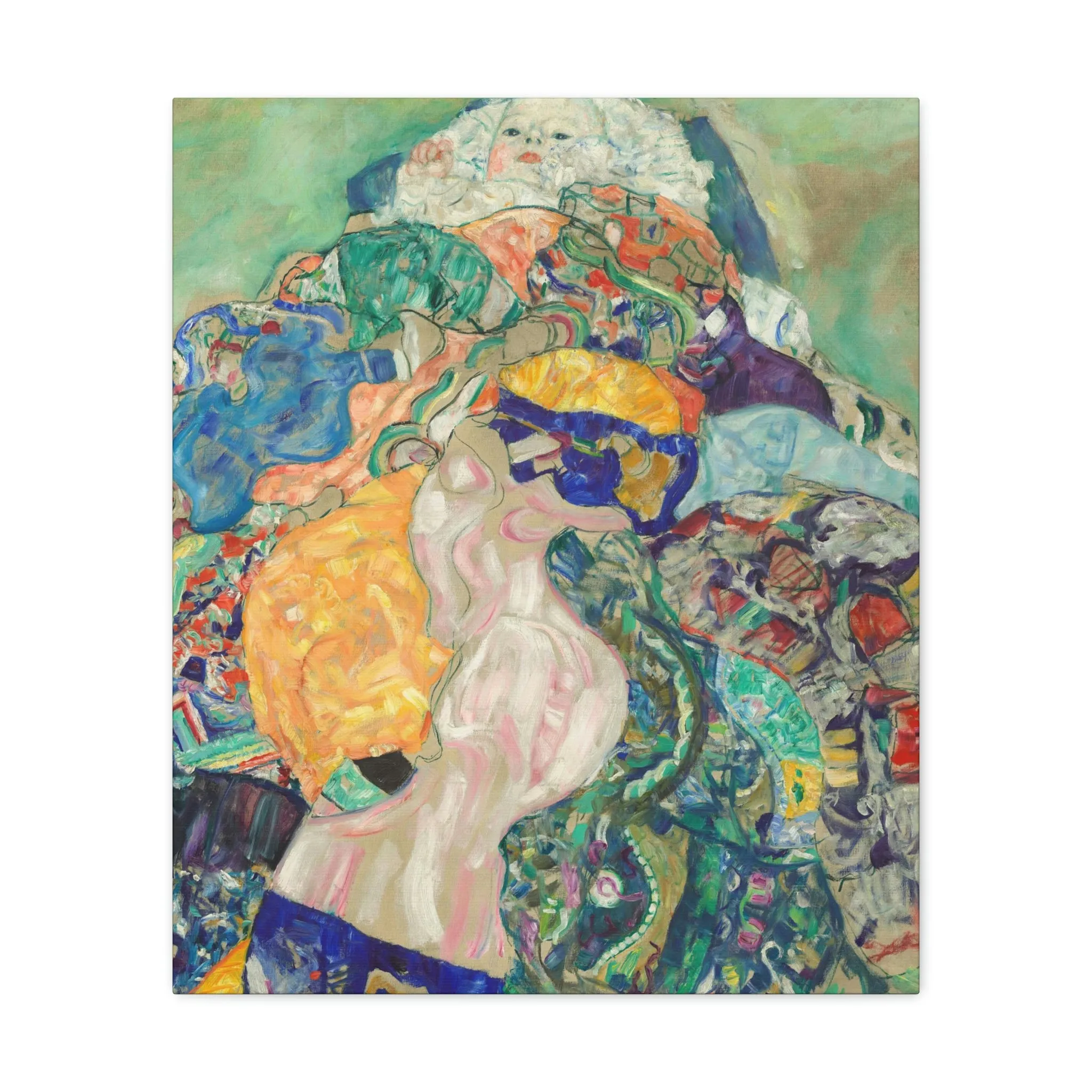 Baby 1917 by Gustav Klimt Art Canvas Gallery Wraps - Image 9