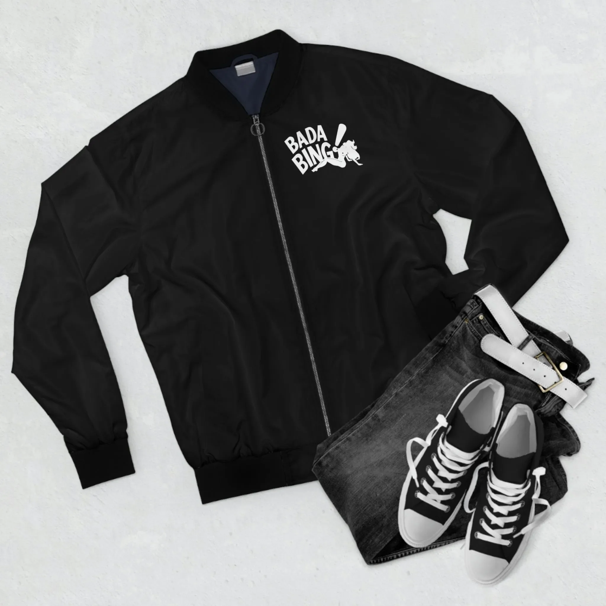 Bada Bing Mobsters club New Jersey Bomber Jacket - Image 3
