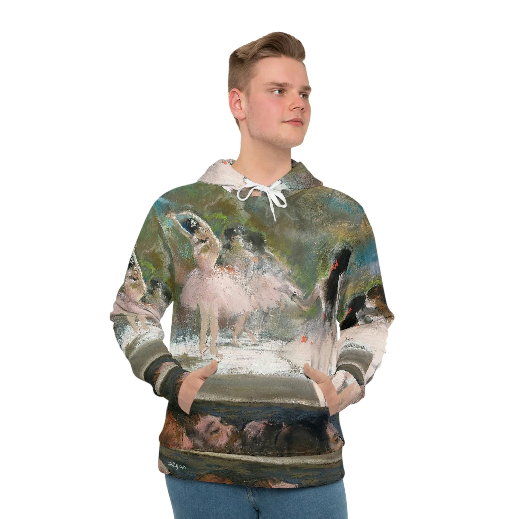 Ballet at the Paris Opera Edgar Degas Art Hoodie - Image 3