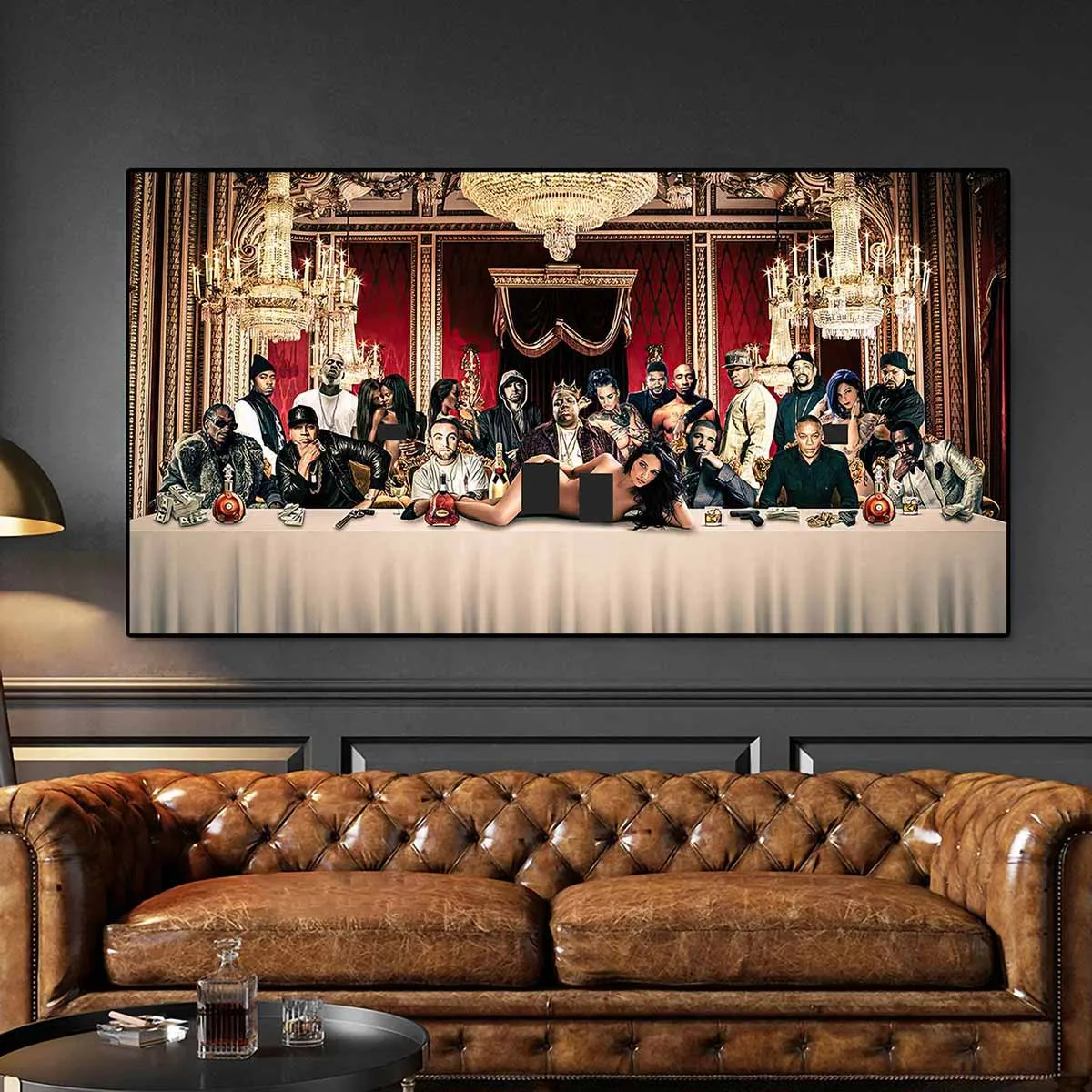 Best Rappers of All Time The Last Supper Canvas Print Wall Art