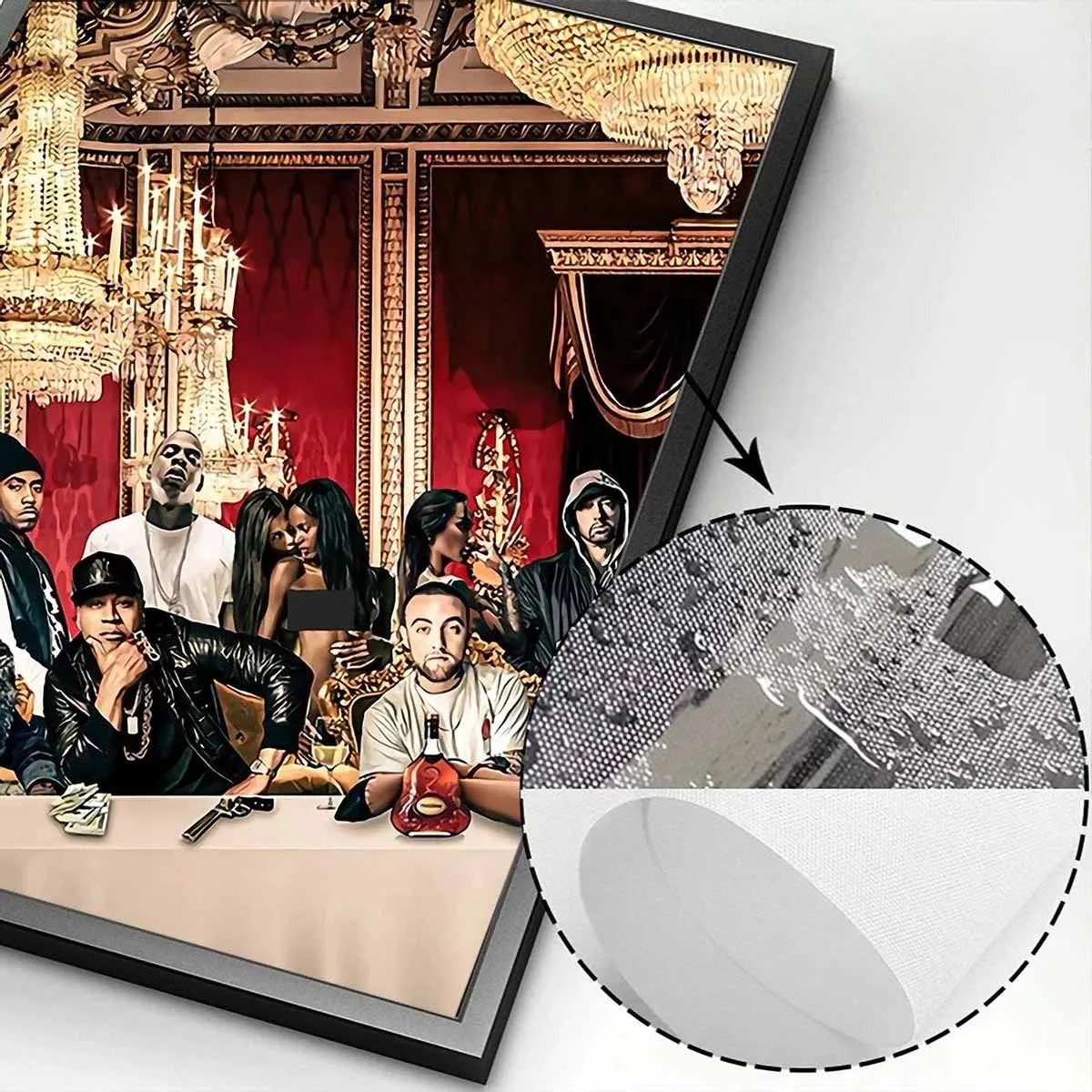 Best Rappers of All Time The Last Supper Canvas Print Wall Art - Image 5
