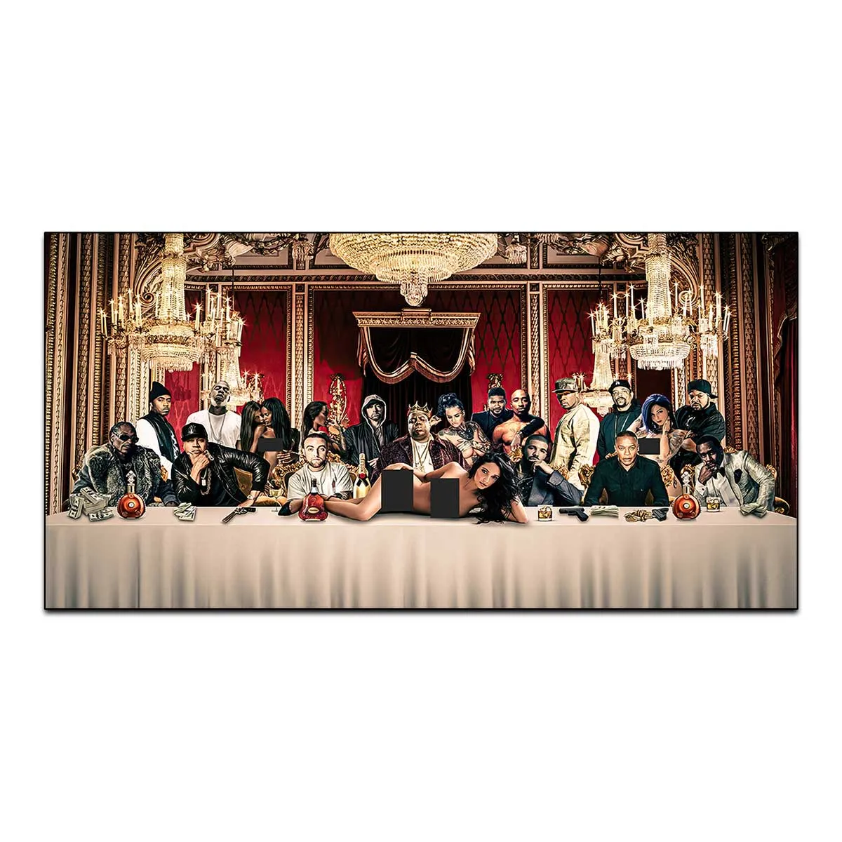 Best Rappers of All Time The Last Supper Canvas Print Wall Art - Image 6