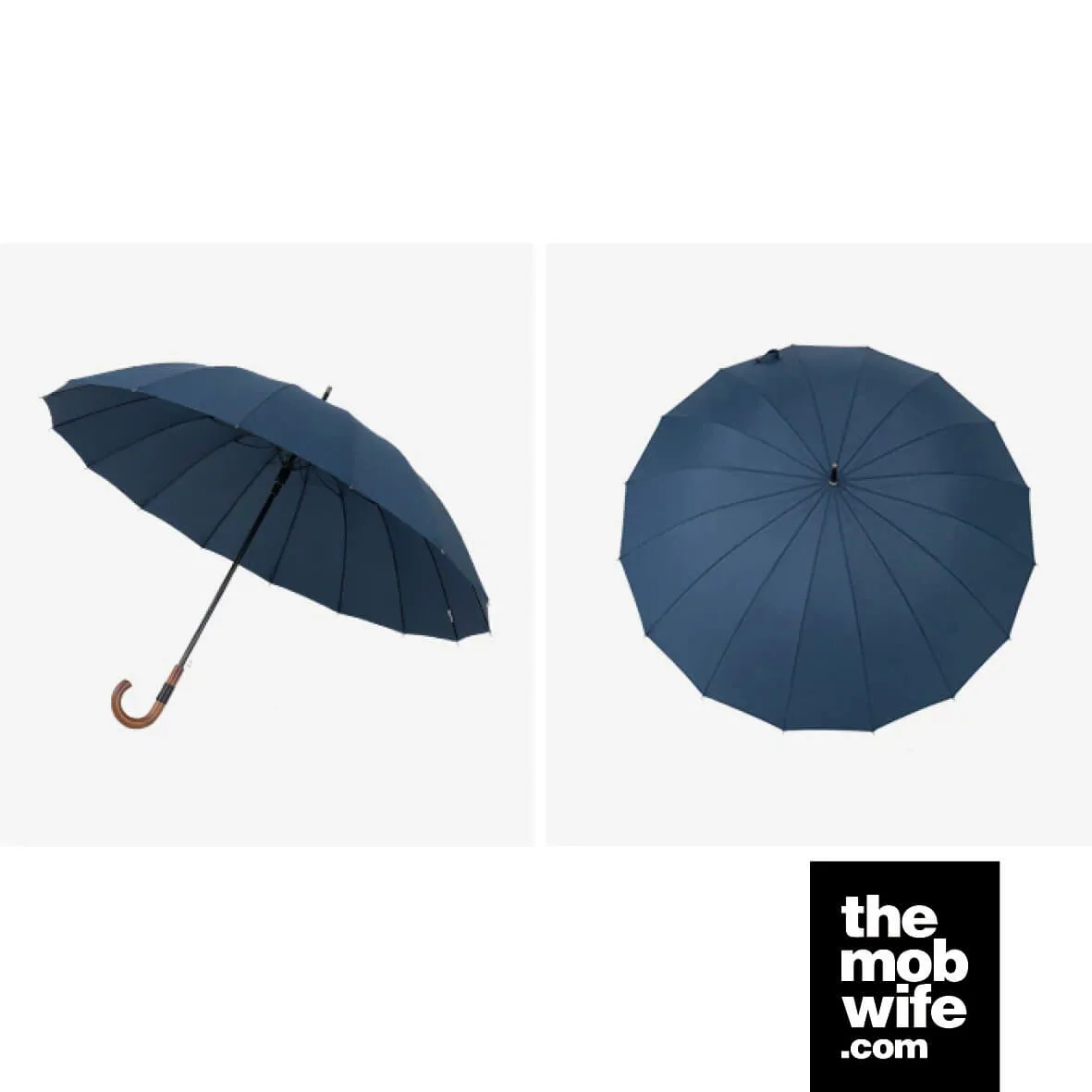 Big Wooden Windproof 16 Ribs Gentleman Umbrella - Image 10