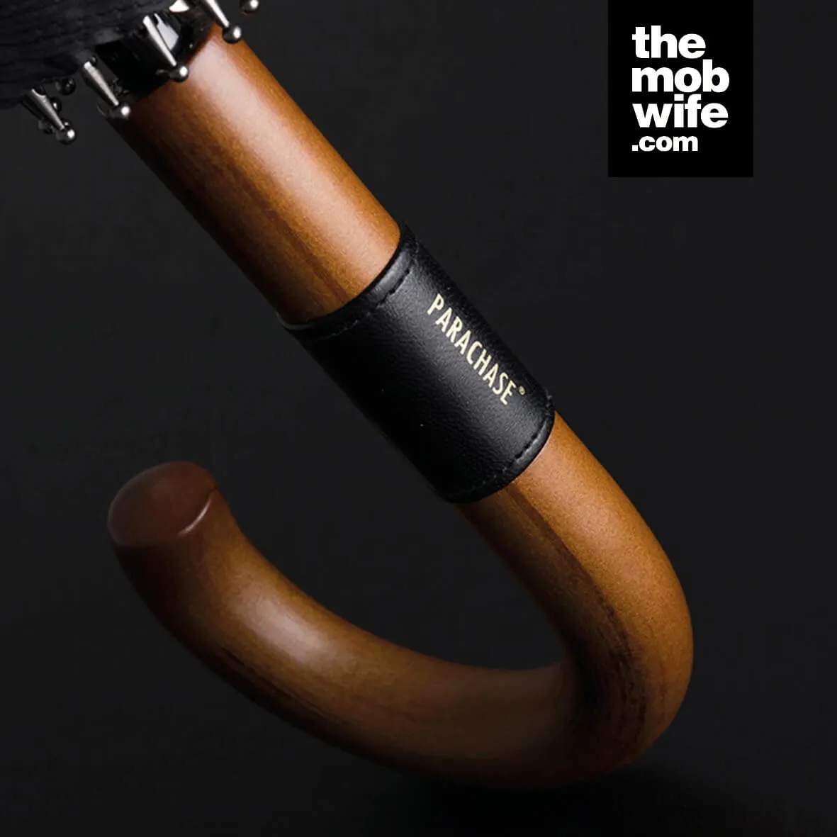 Big Wooden Windproof 16 Ribs Gentleman Umbrella - Image 14