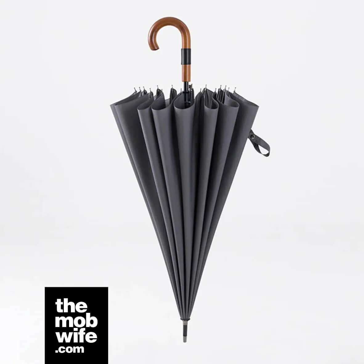 Big Wooden Windproof 16 Ribs Gentleman Umbrella - Image 7