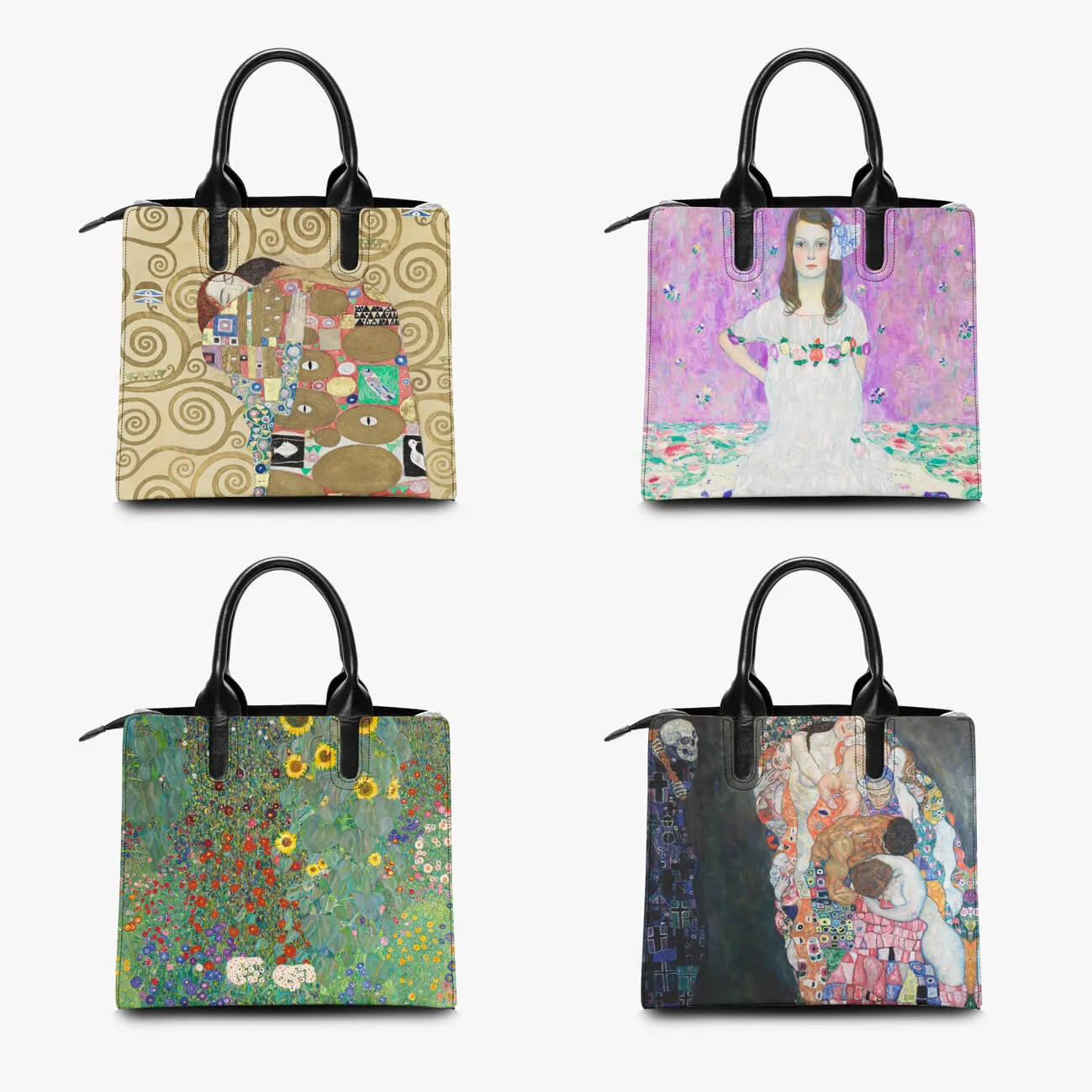 Bildnis Sonja Knips Gustav Klimt Art Leather Handbag - Image 5