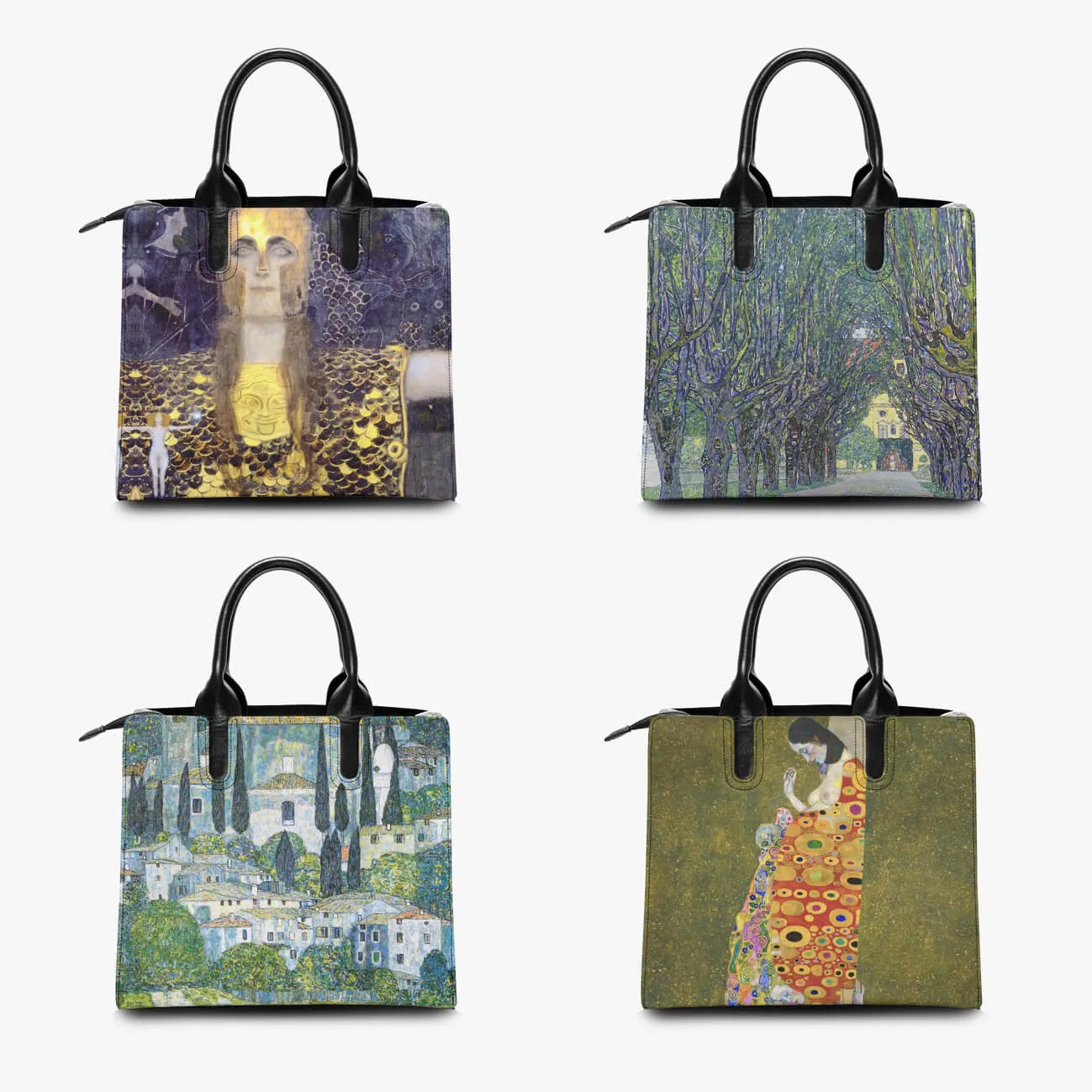 Bildnis Sonja Knips Gustav Klimt Art Leather Handbag - Image 6