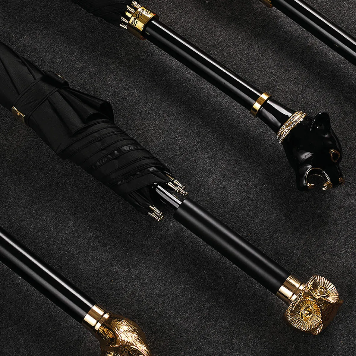 Black Panther Gentleman Luxury Business Umbrella - Image 11