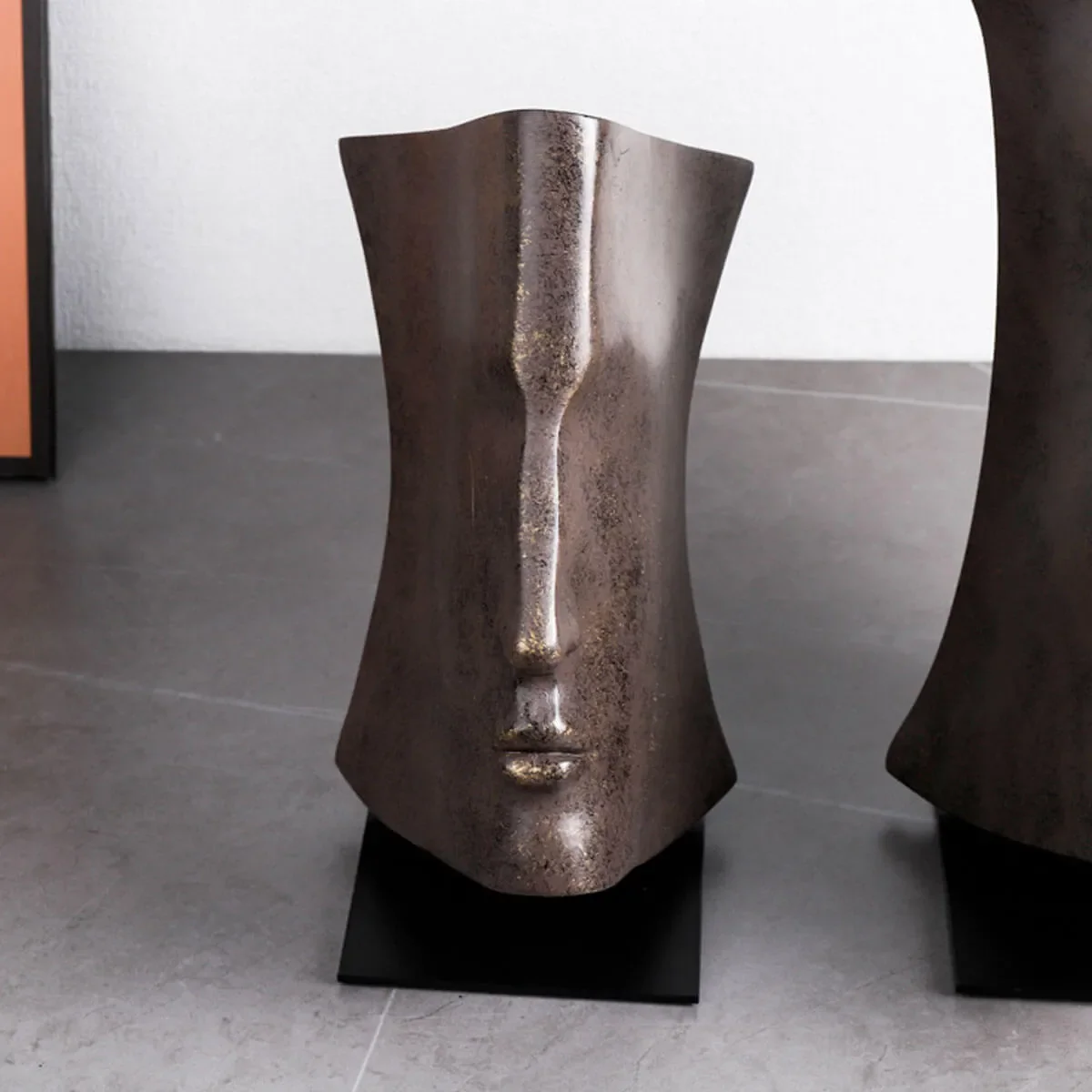 Book Face Figures Resin Abstract Art Sculpture - Image 5