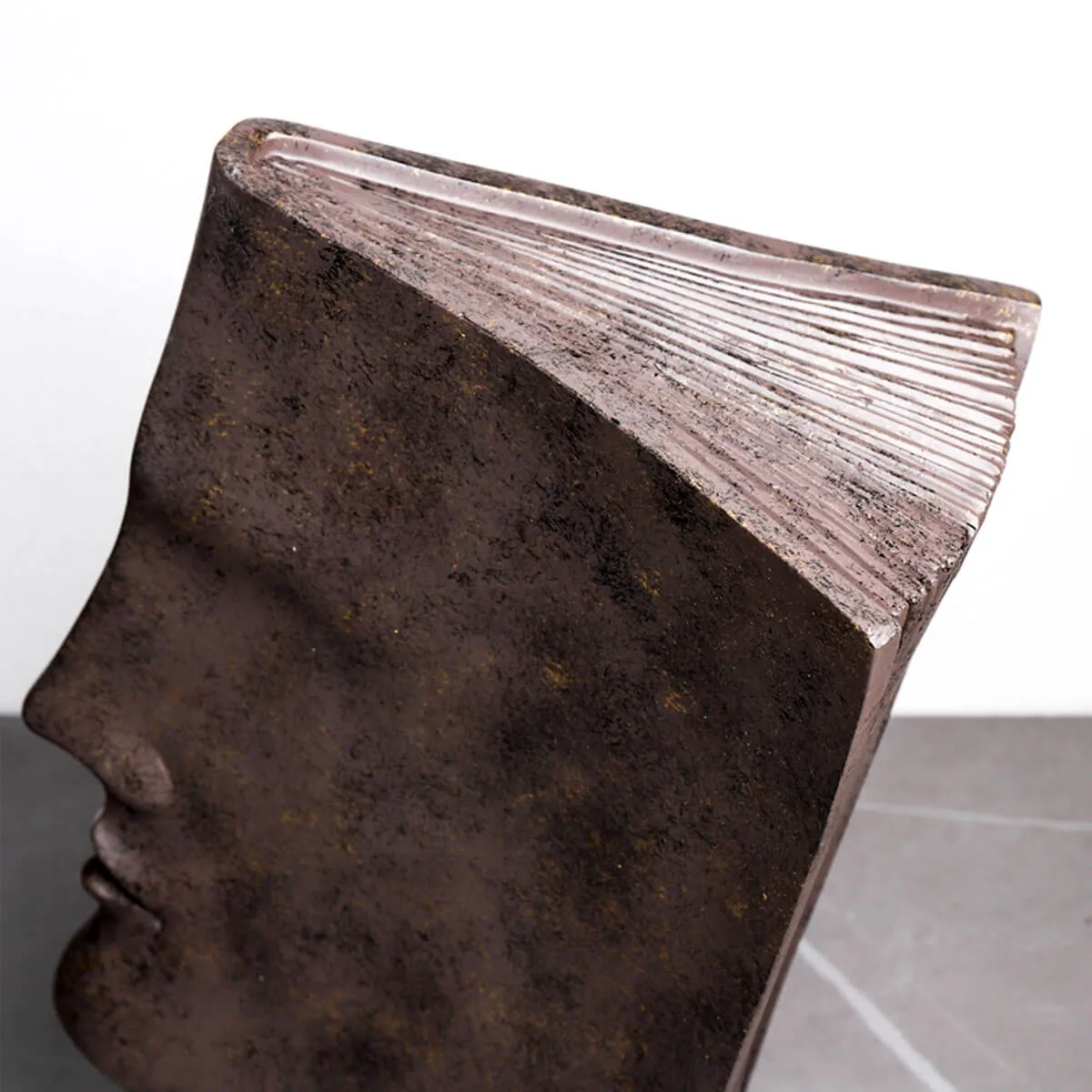 Book Face Figures Resin Abstract Art Sculpture - Image 9