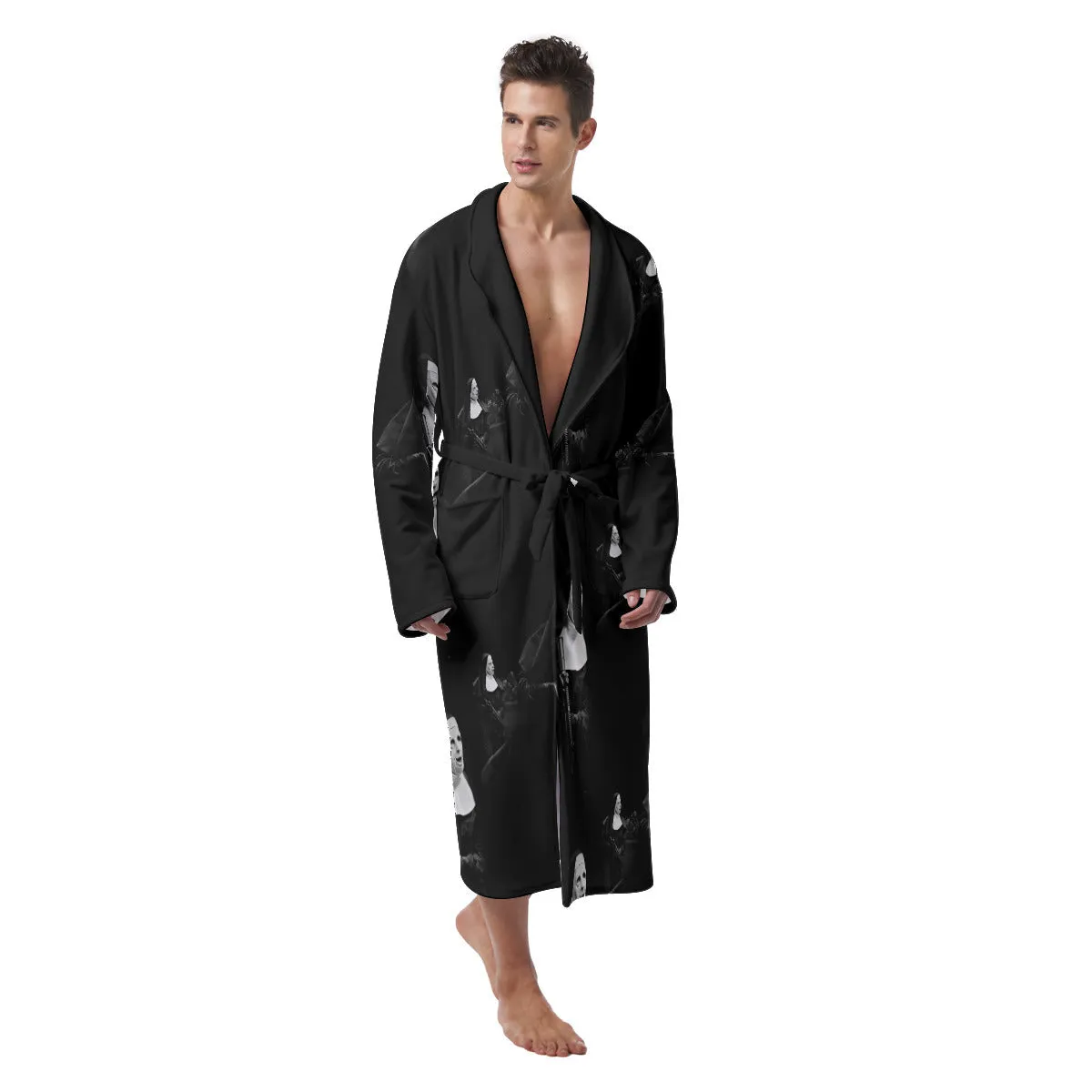 Boston Mobster Massachusetts Gangsters Art Heavy Fleece Robe