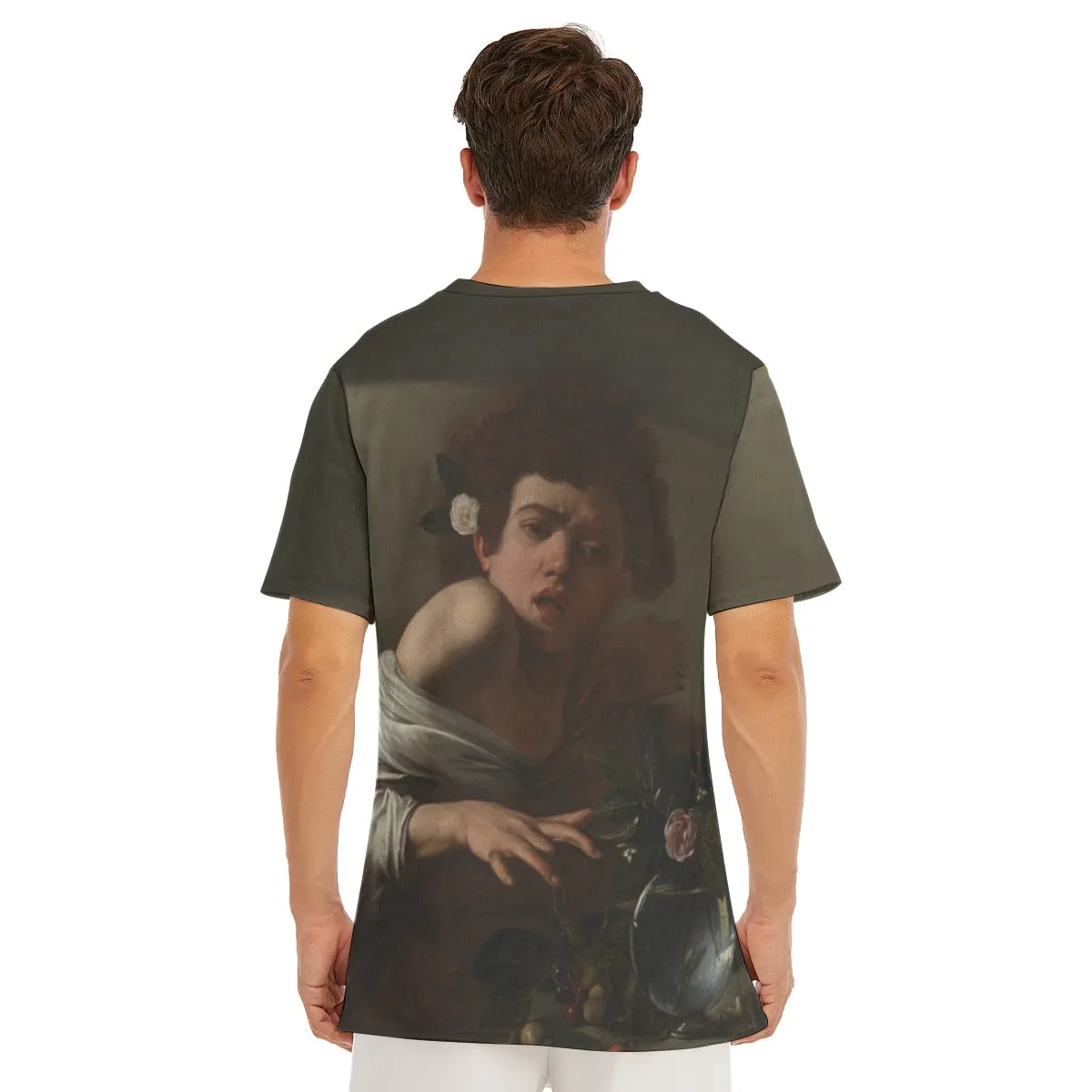 Boy Bitten by a Lizard Baroque by Caravaggio T-Shirt - Image 7