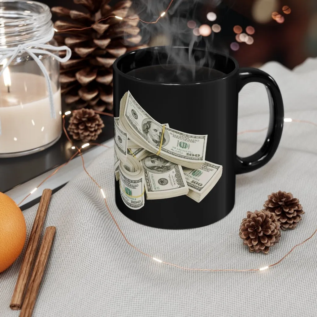 Bring Boss Cash Money on the table Black mug 11oz - Image 4
