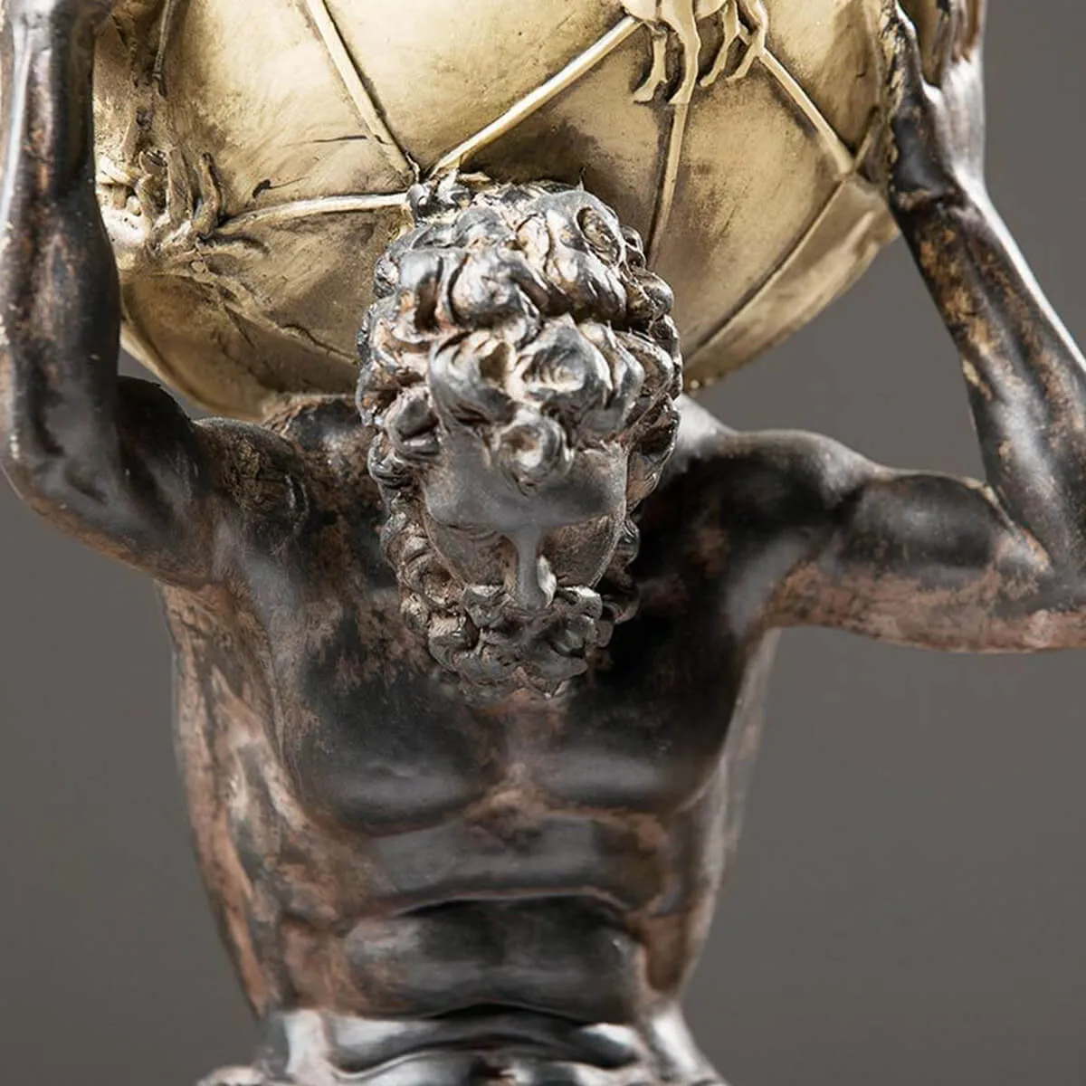 Bronze Greek Titan Atlas Carrying The World Statue - Image 6