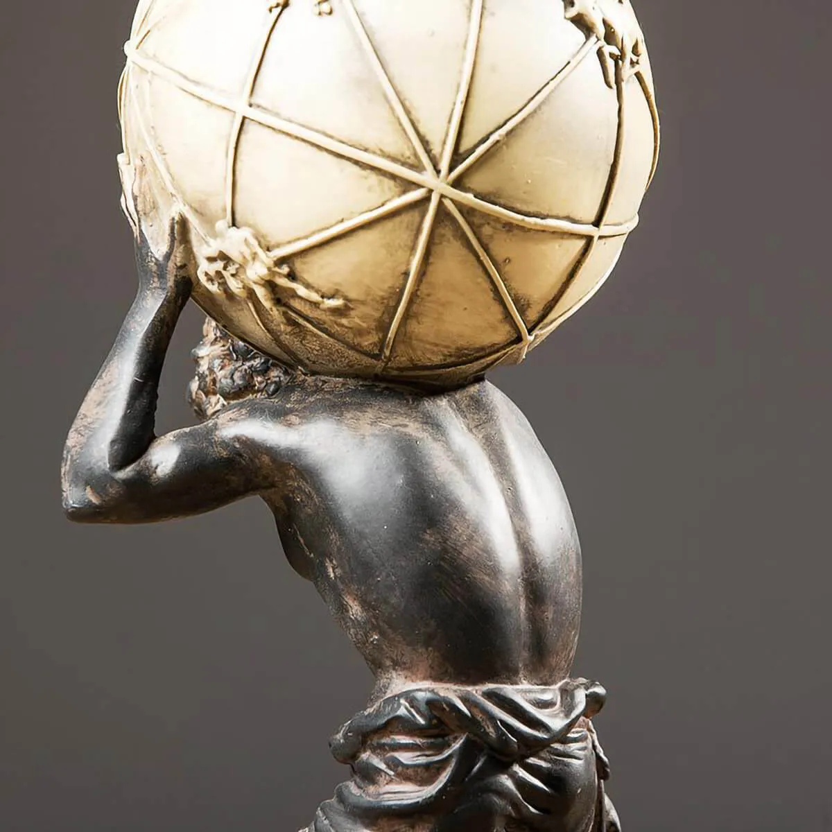 Bronze Greek Titan Atlas Carrying The World Statue - Image 7